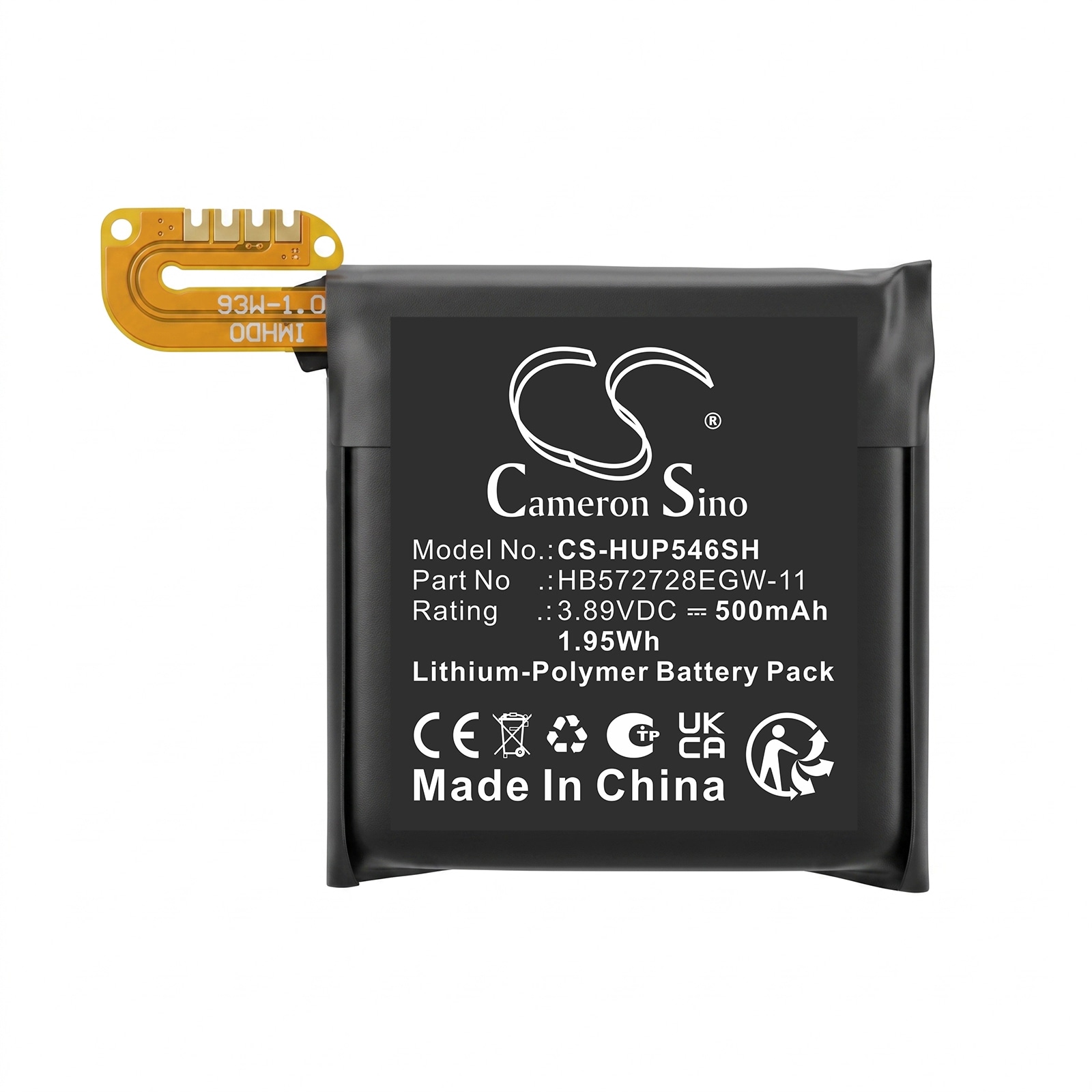 Batteri til Huawei-smartklokke VLI-B19, Watch GT5 46 mm