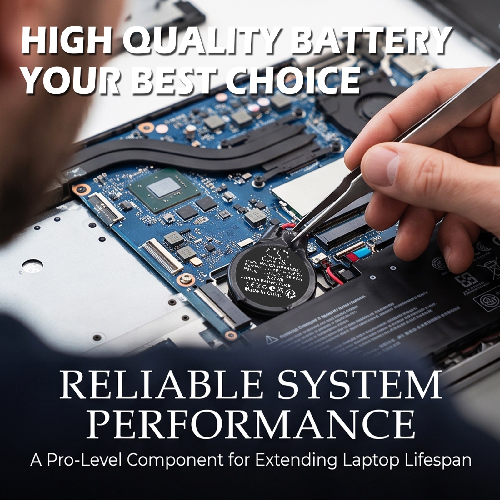 CMOS-batteri / Reservebatteri til HP Pavilion x360 14 Convertible