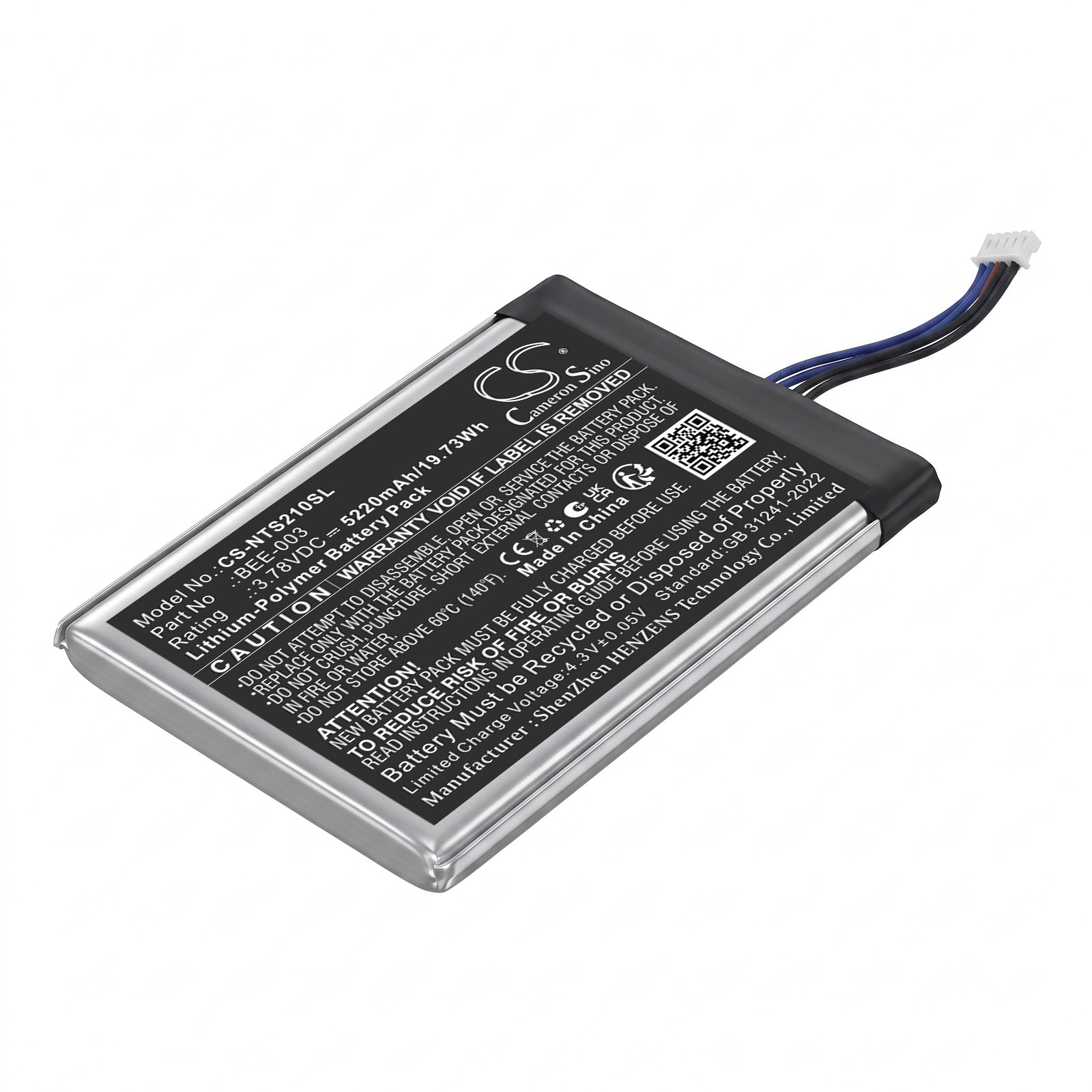 Batteri til spillkonsoll for Nintendo BEE 001, BEE-001, Switch 2