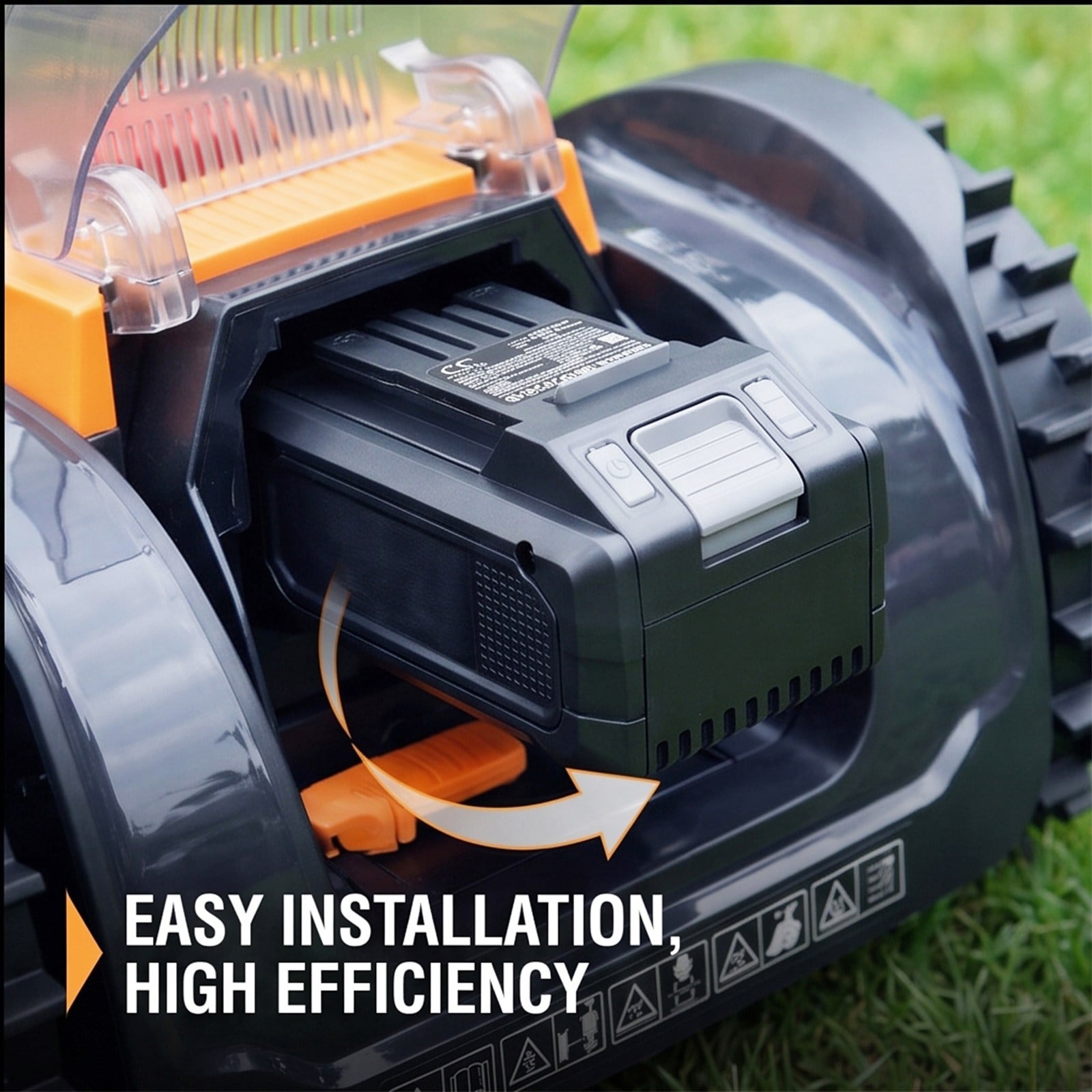 Batteri til gressklippere av typene LawnMaster 20VMWGT, 24VMWBL, CLGT2412S m.fl.