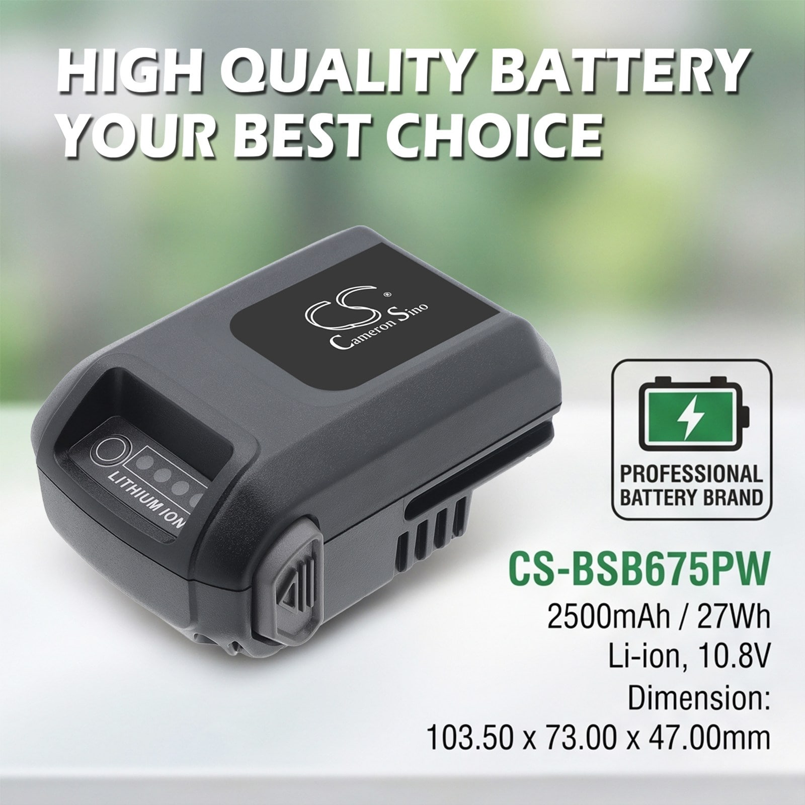 Batteri til gressklippere for Briggs & Stratton 775iS, 875iS, 675iS