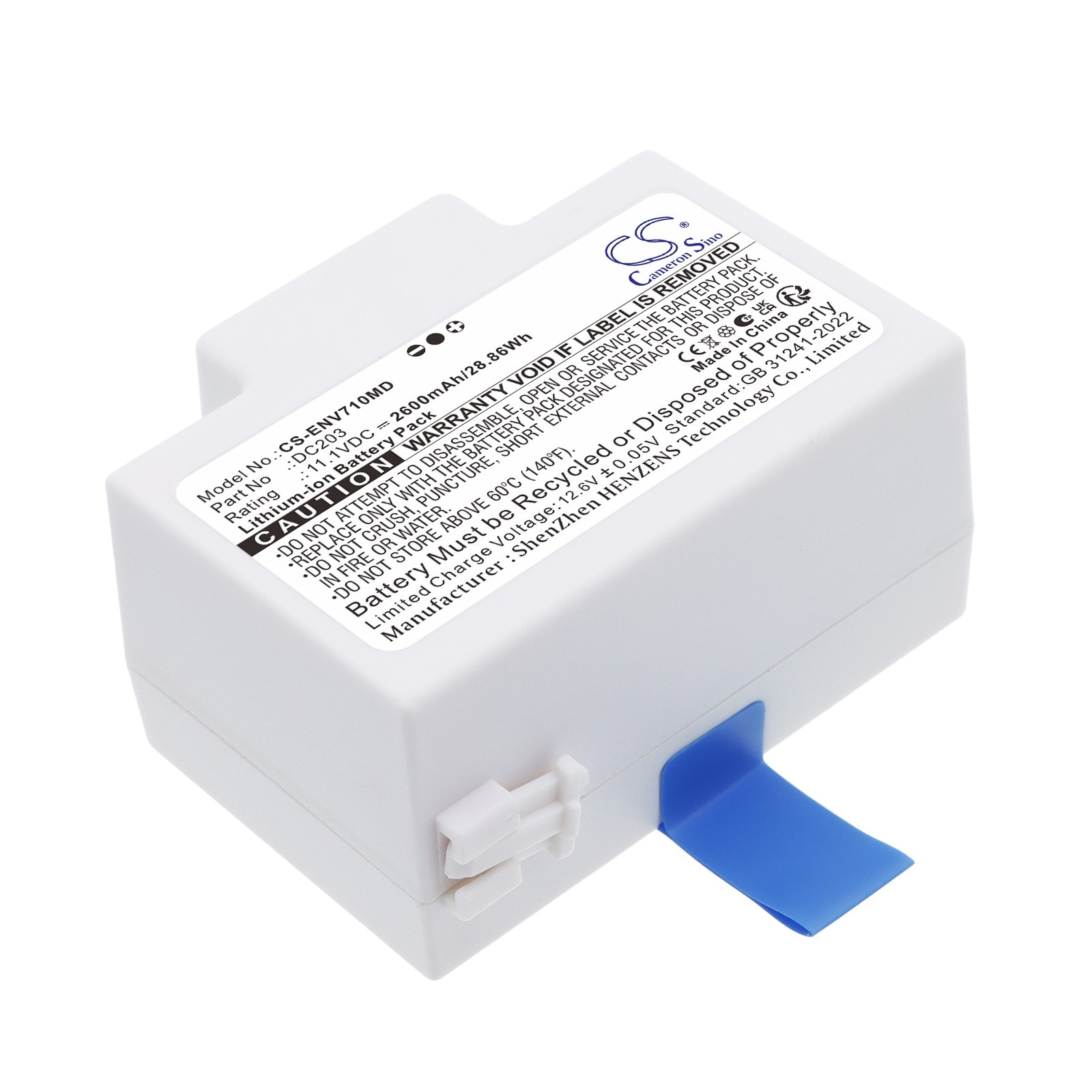 Batteri til medisinsk utstyr for ENMIND EN-V7