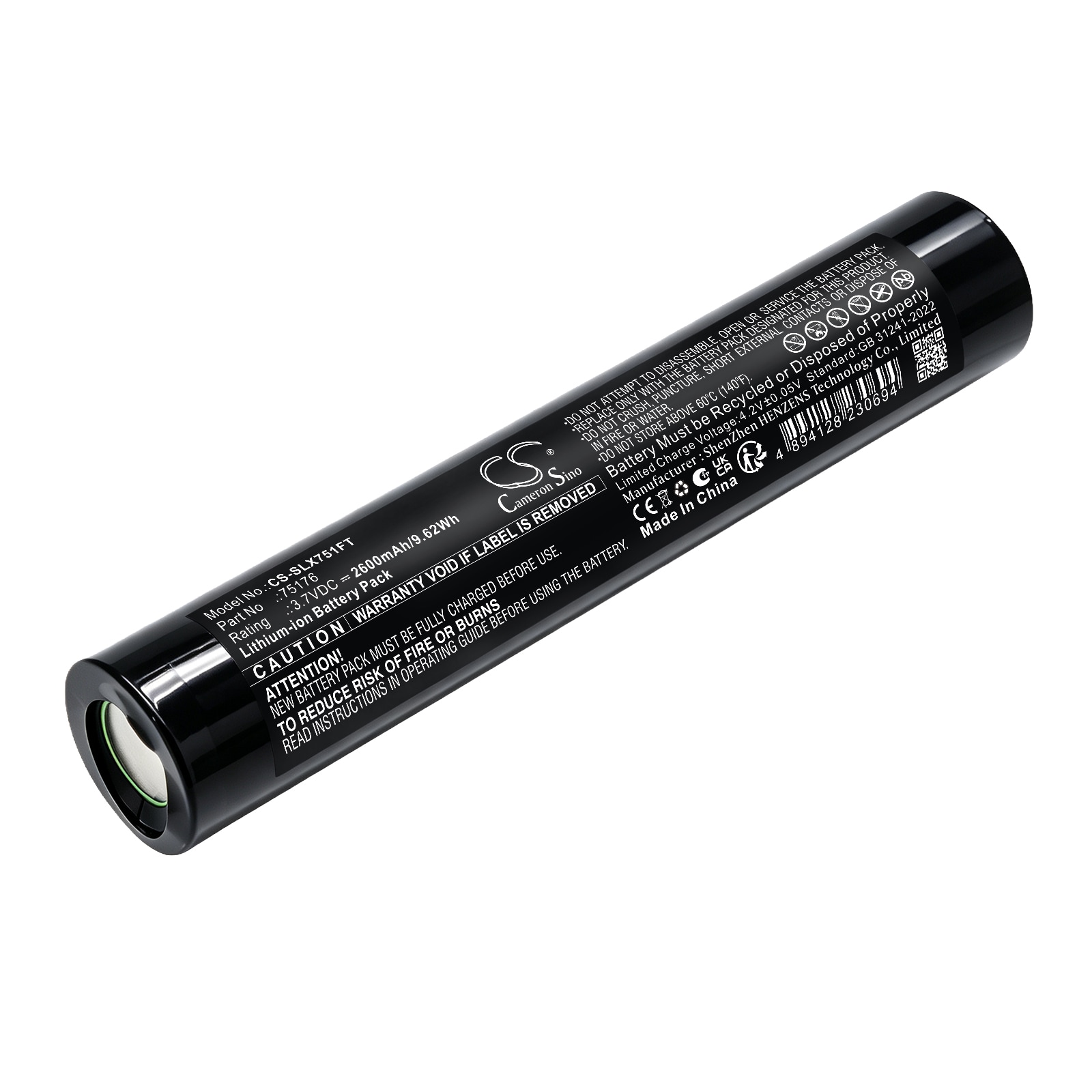 Batteri til lommelykt for Streamlight Stinger LED