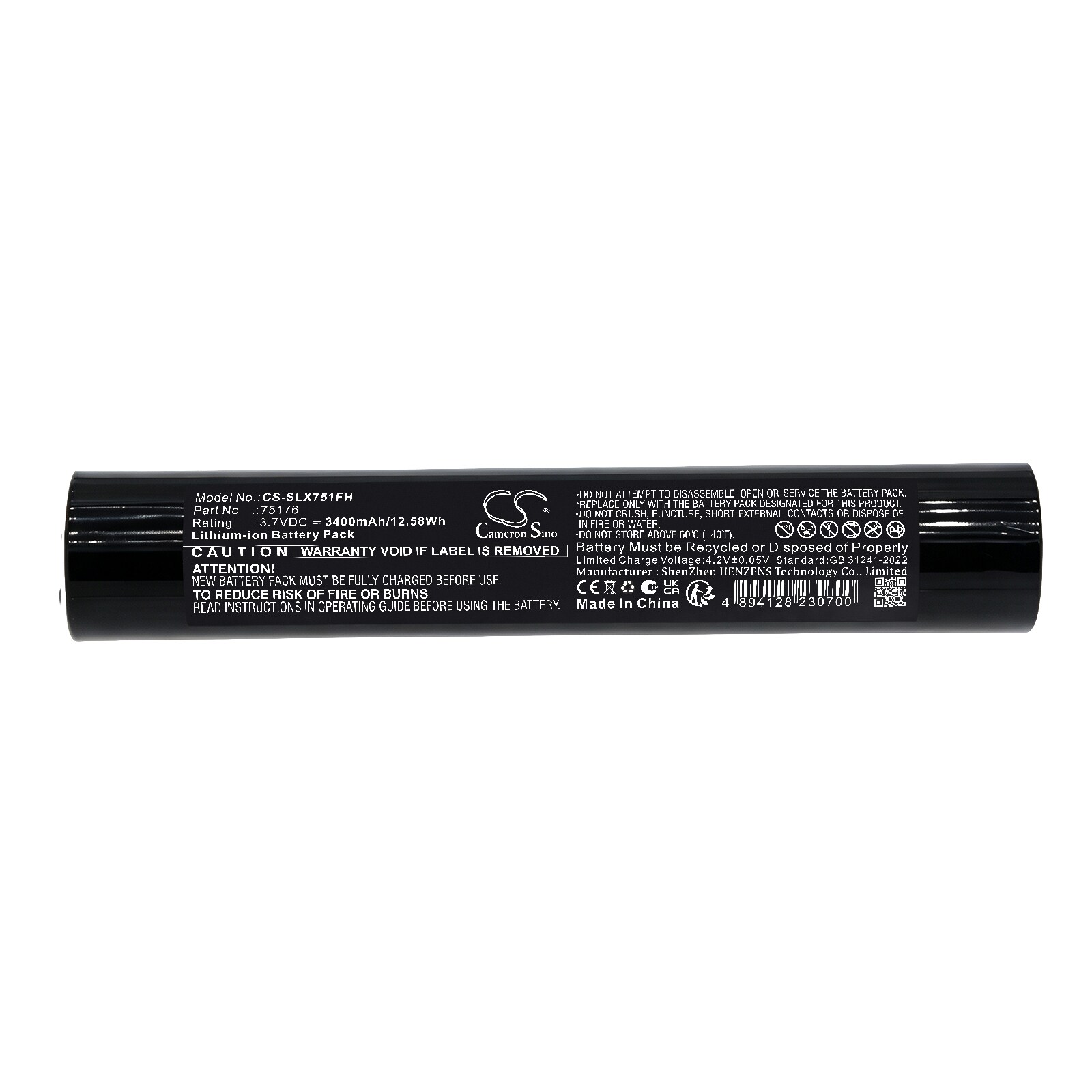 Batteri til lommelykt for Streamlight Stinger LED