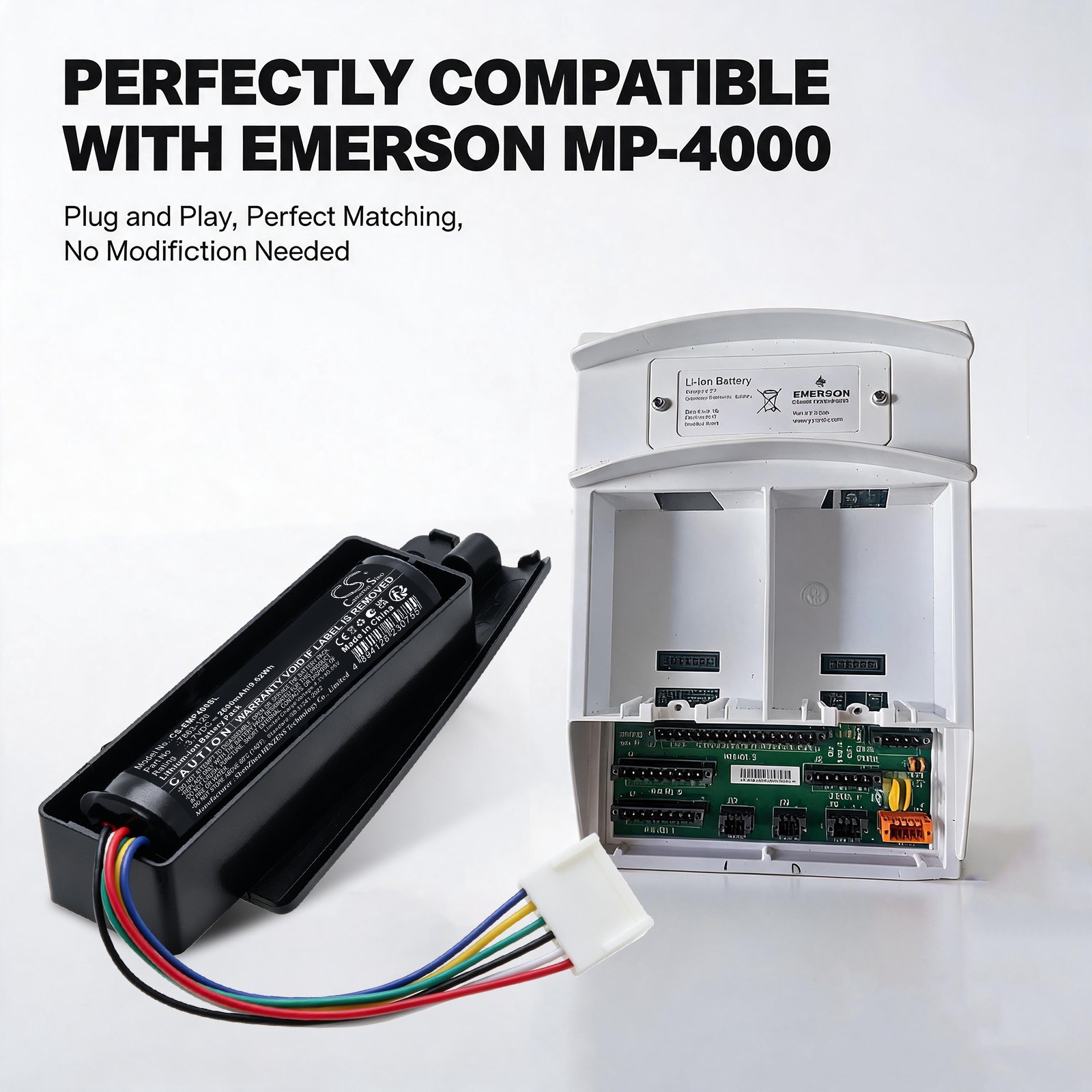 Batteri til kartlegging og testing, utstyr til Emerson MP4000