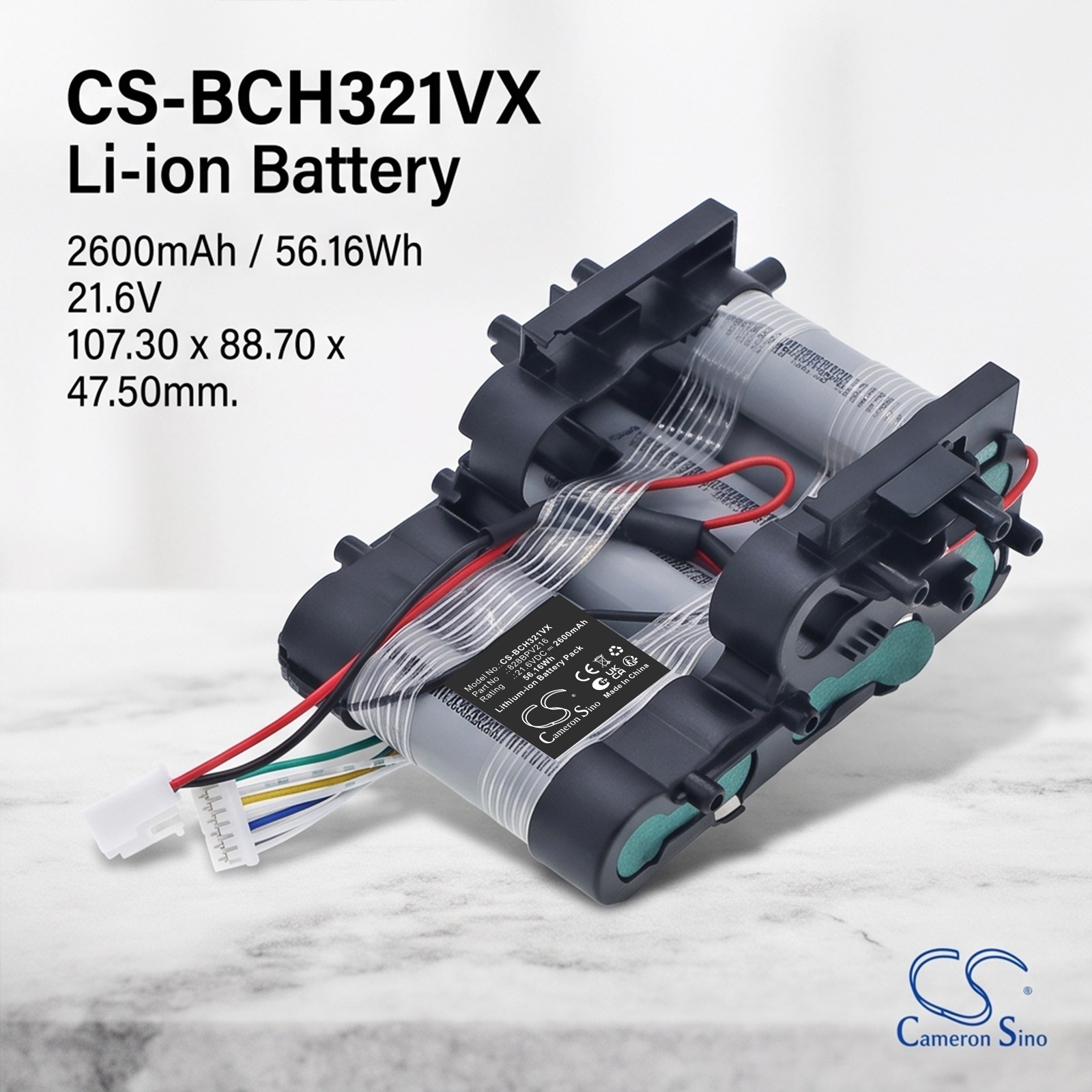 Batteri til støvsuger for Bosch BBH32101, BCH3K210, BBH3ALL23 m.fl.