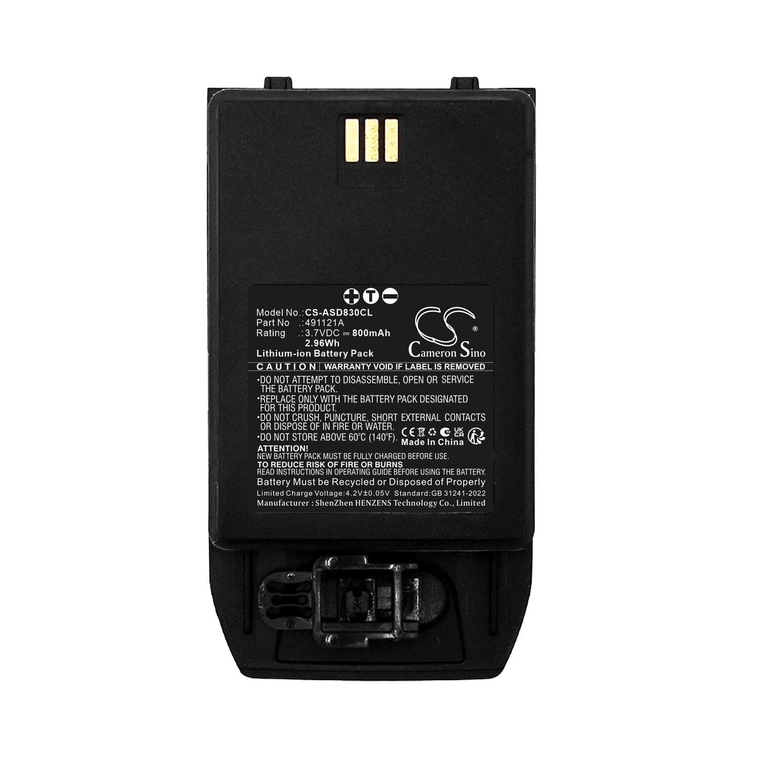 Batteri til trådløs telefon for Ascom D83, D83 Messenger, D83 Talker m.fl.