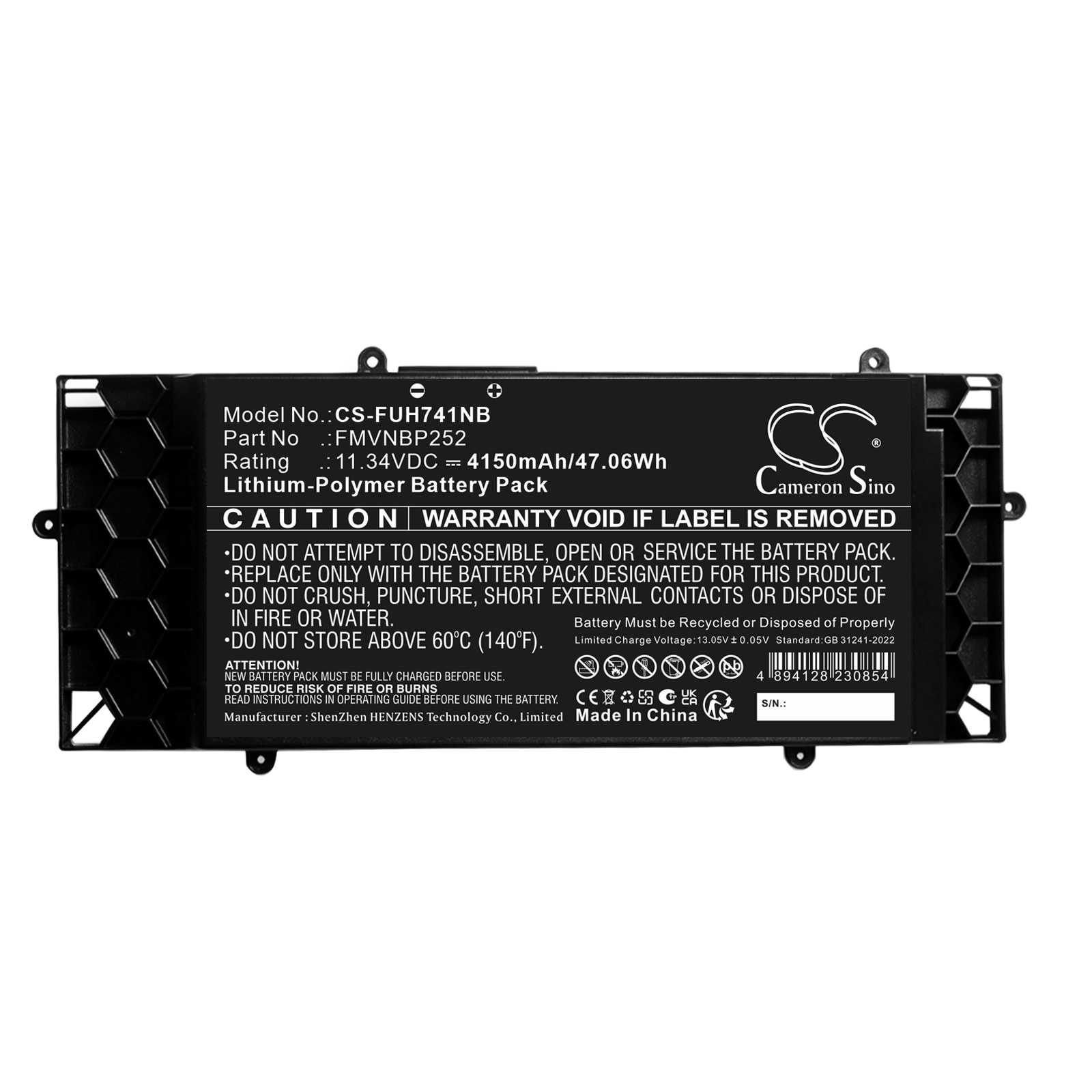 Batteri til bærbar PC, Fujitsu LifeBook U7411/G, LifeBook U7511/G