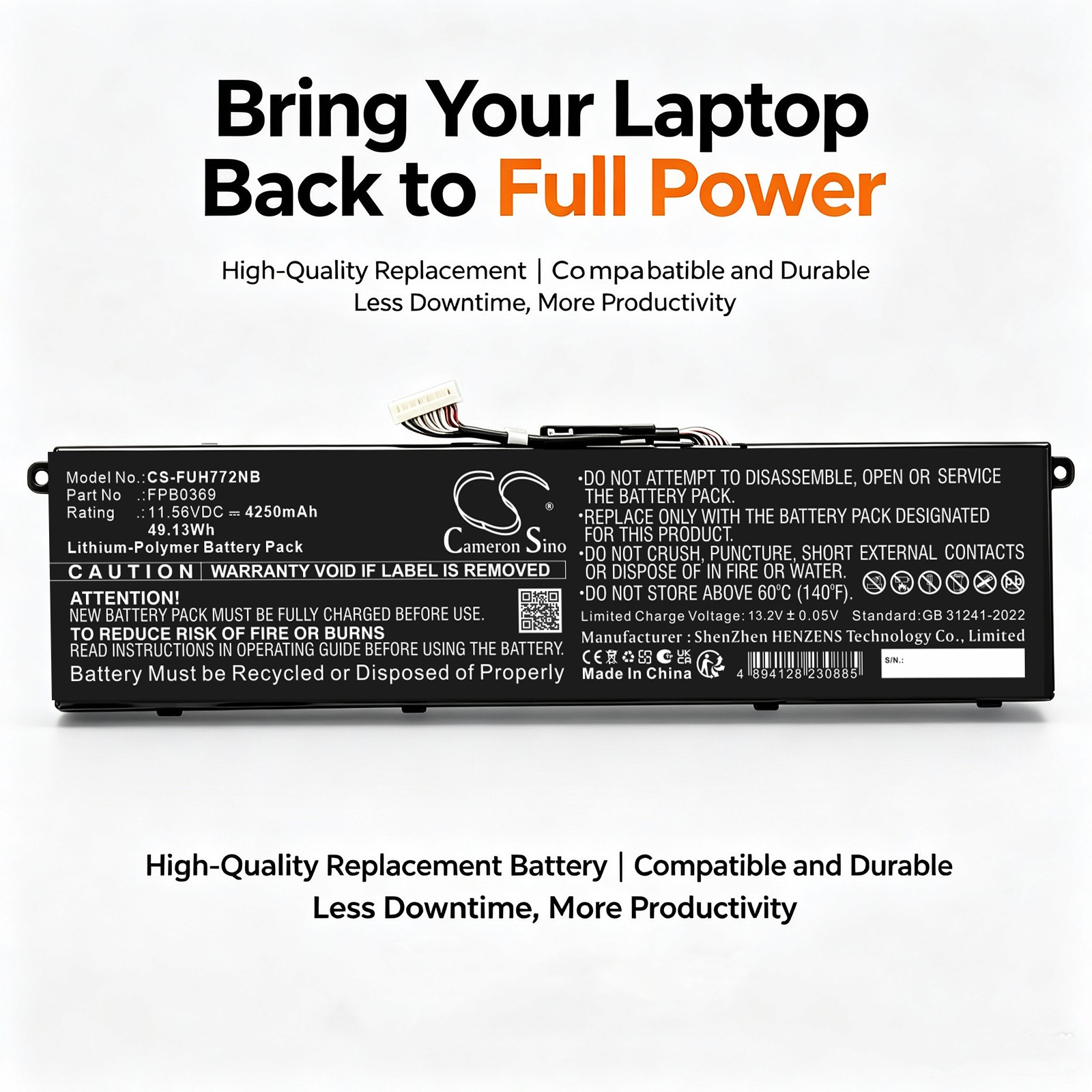 Batteri til bærbar PC, Fujitsu FMVA50G2B, FMVA50G2L, FMVA50G2S m.fl.