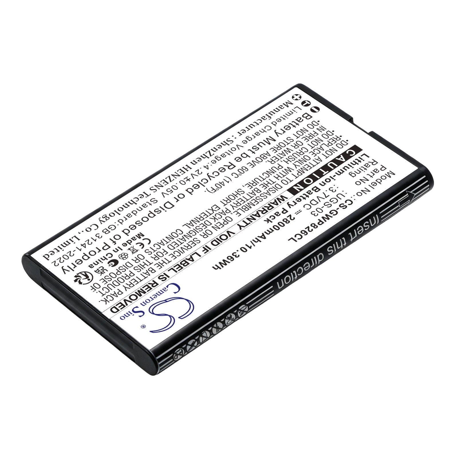 Batteri til trådløs telefon for Grandstream WP836, WP826