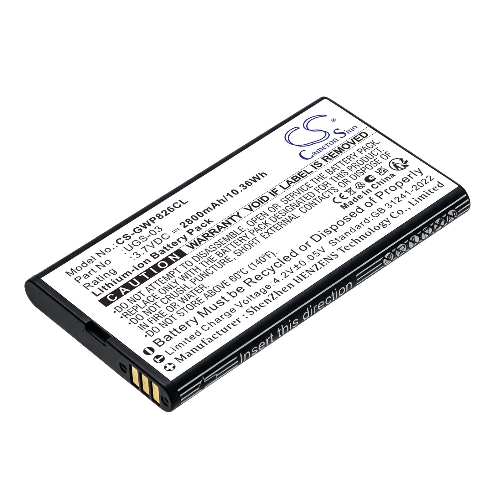 Batteri til trådløs telefon for Grandstream WP836, WP826