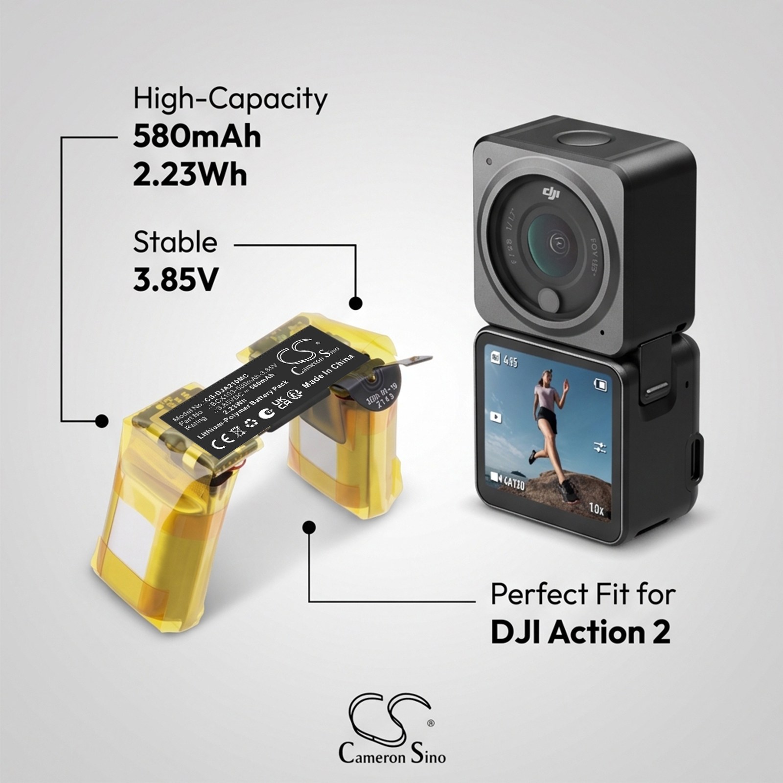 Batteri til kameraet for DJI Action 2 Osmo