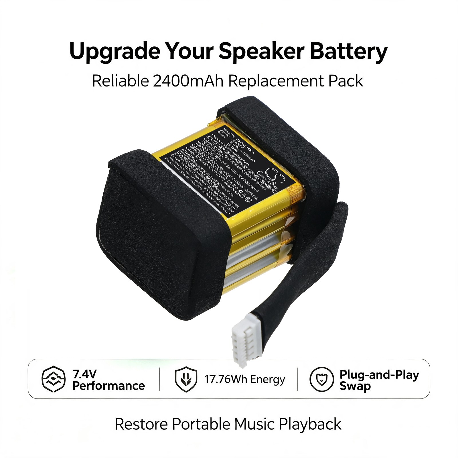 Batteri til foredragsholderen for Bang & Olufsen Explore