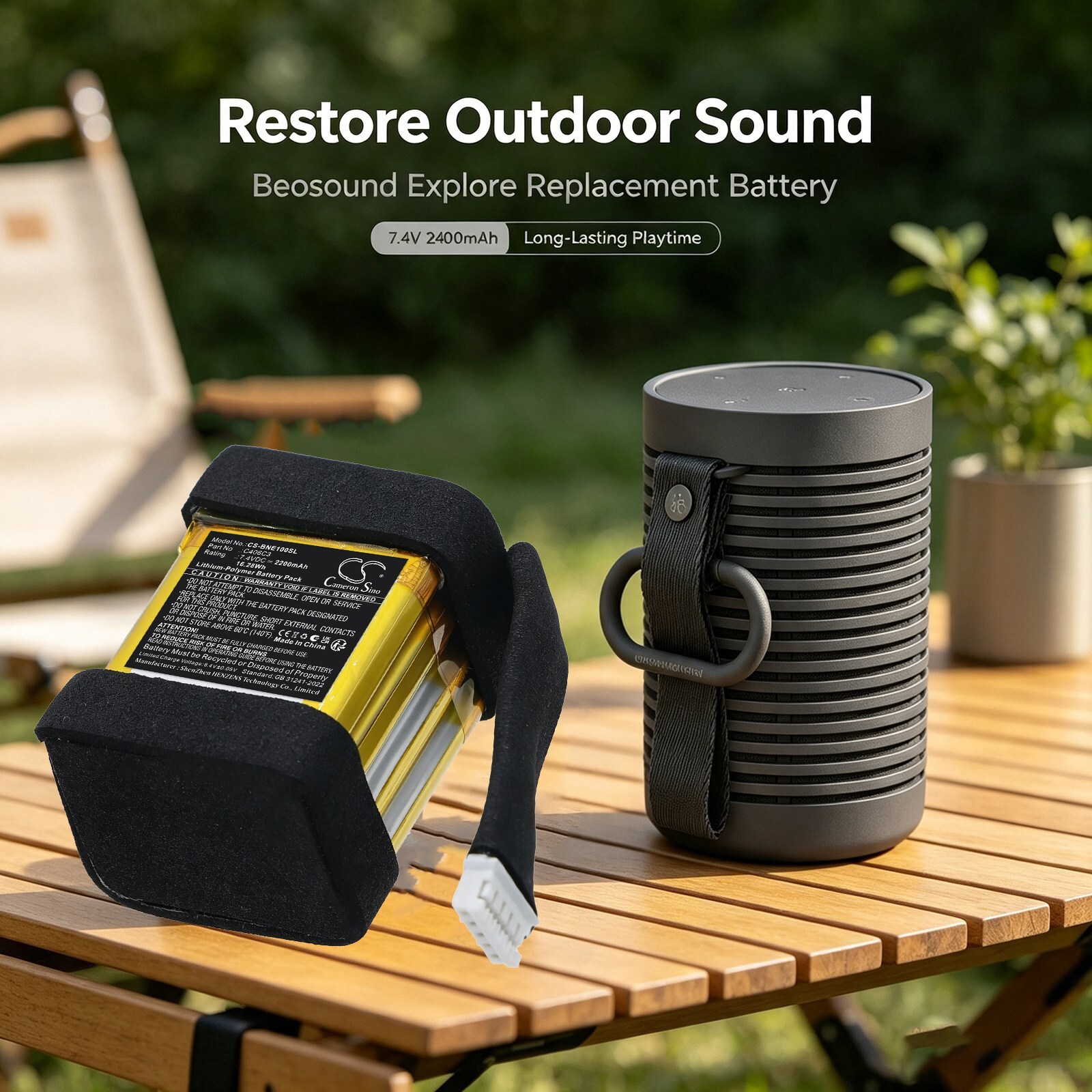 Batteri til foredragsholderen for Bang & Olufsen Explore