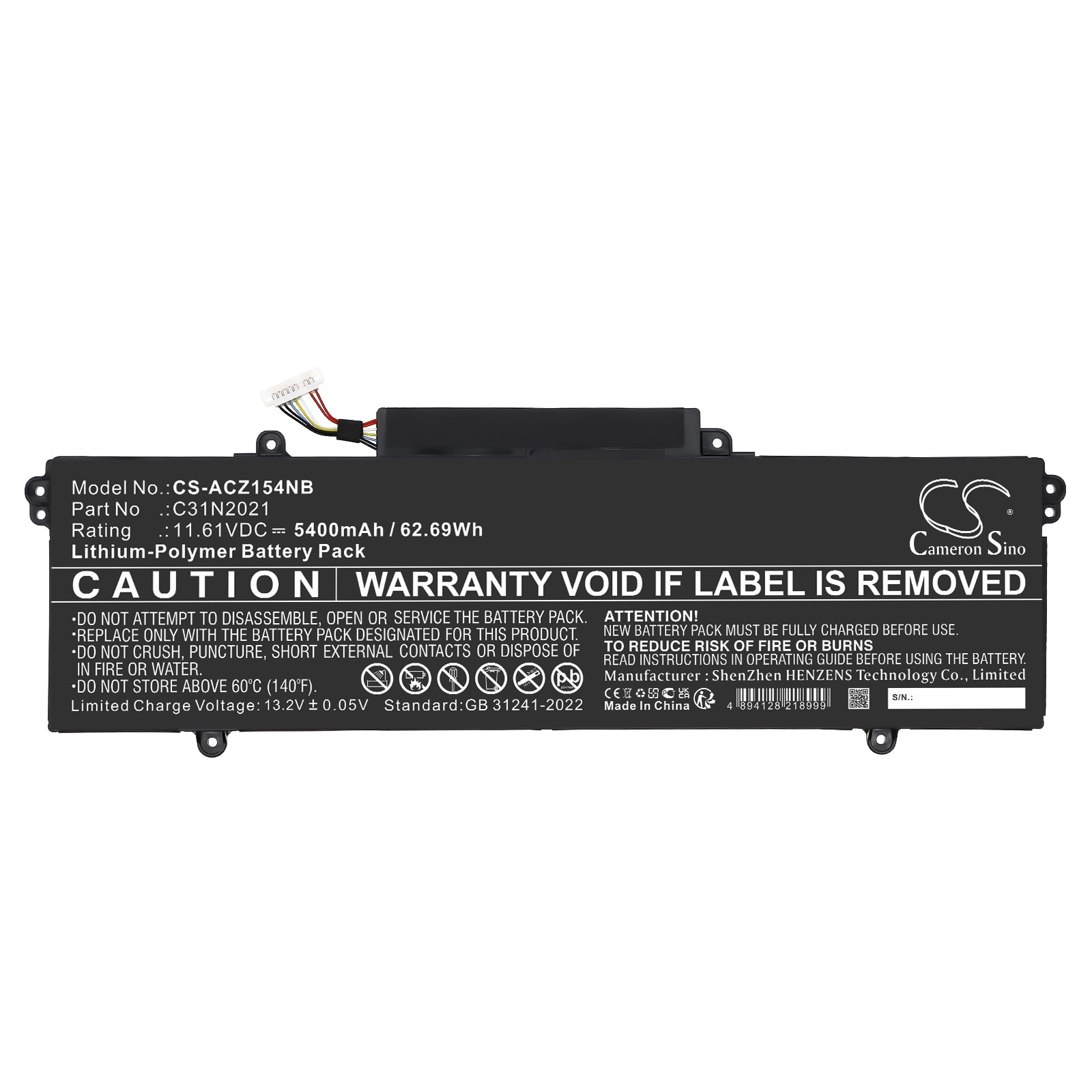 Batteri til bærbar PC, Notatbok for Asus ZENBOOK 14X OLED UX5401EA-KN511TS m.fl.
