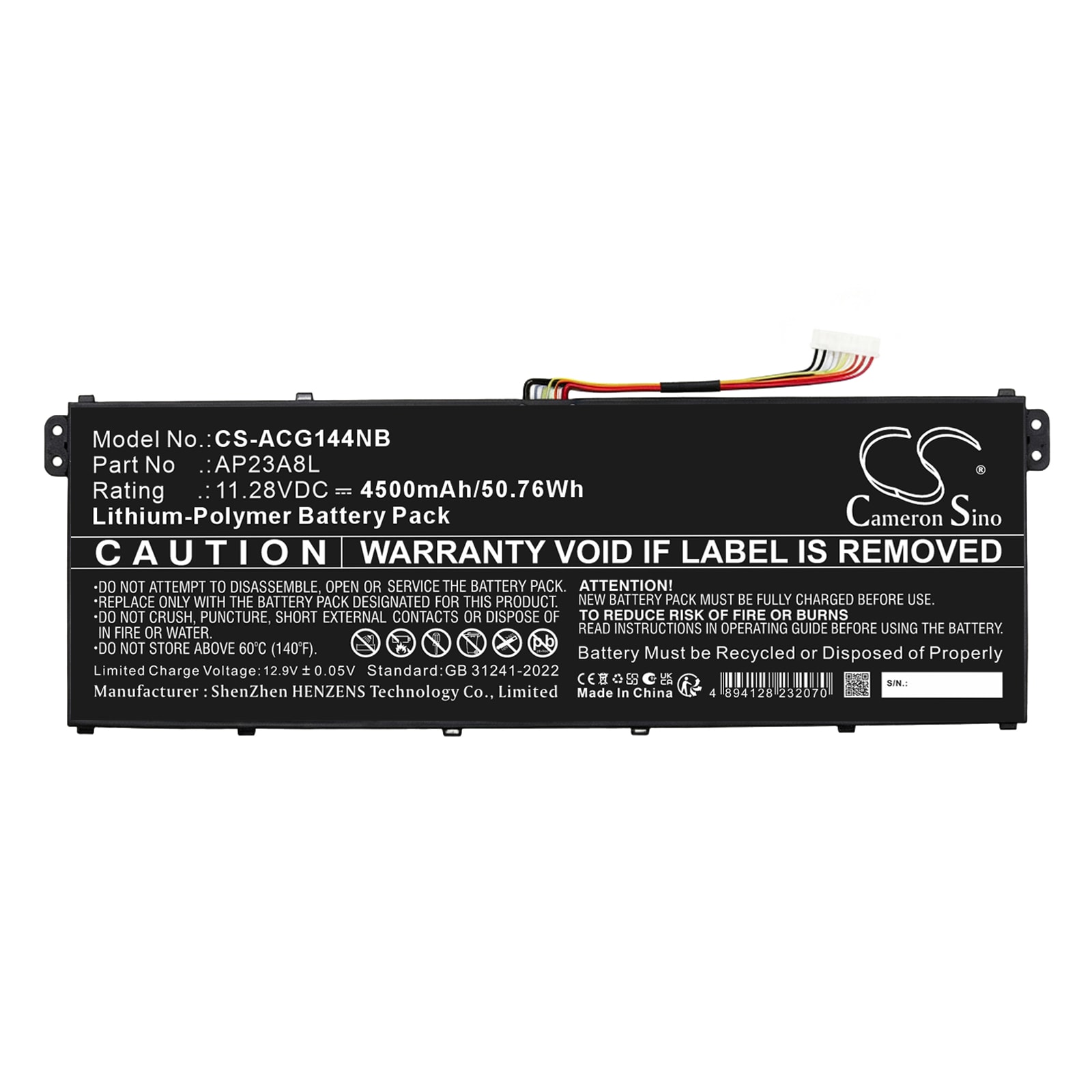 Batteri til bærbar PC, Acer Swift Go 14 SFG14-63-R9V6, PA14-51M m.fl.