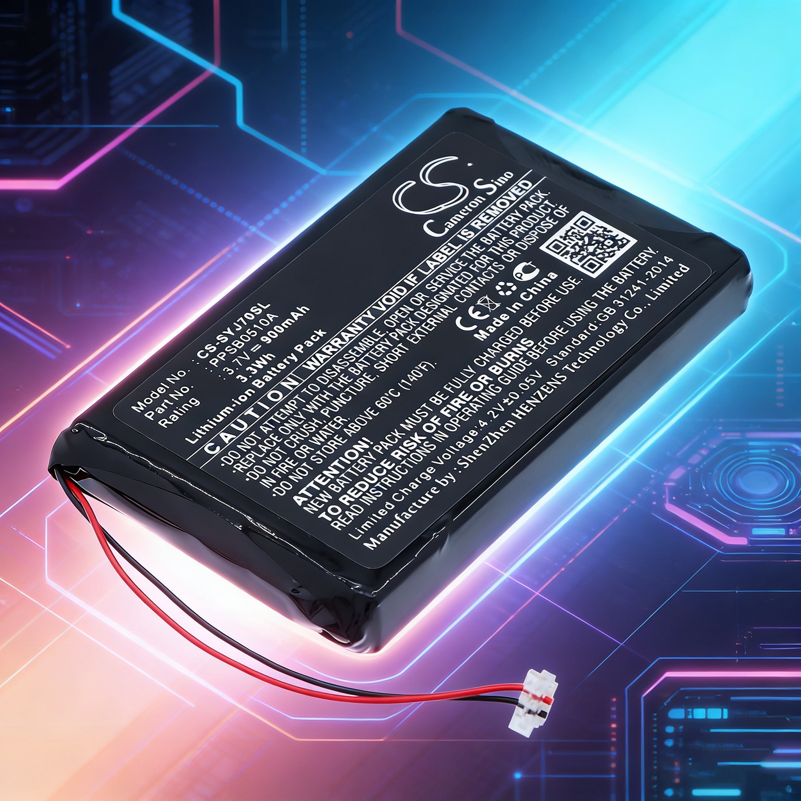 Batteri til mediaspiller for Samsung YH-J70, YH-J70JLB, YH-J70JLW m.fl.