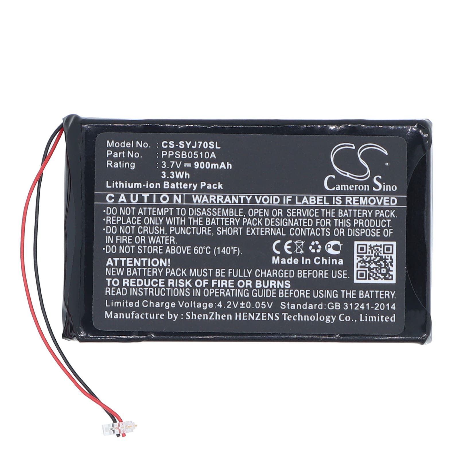 Batteri til mediaspiller for Samsung YH-J70, YH-J70JLB, YH-J70JLW m.fl.