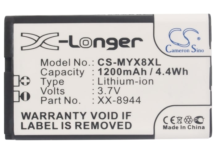 Batteri til mobiltelefon, smarttelefon for Sagem MYX-8, MYX8