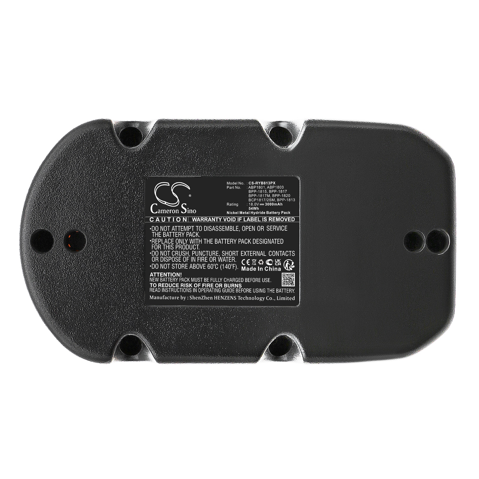 Batteri til elektriske verktøy for Ryobi BID-1801M, BID-180L, BID-1821 m.fl.