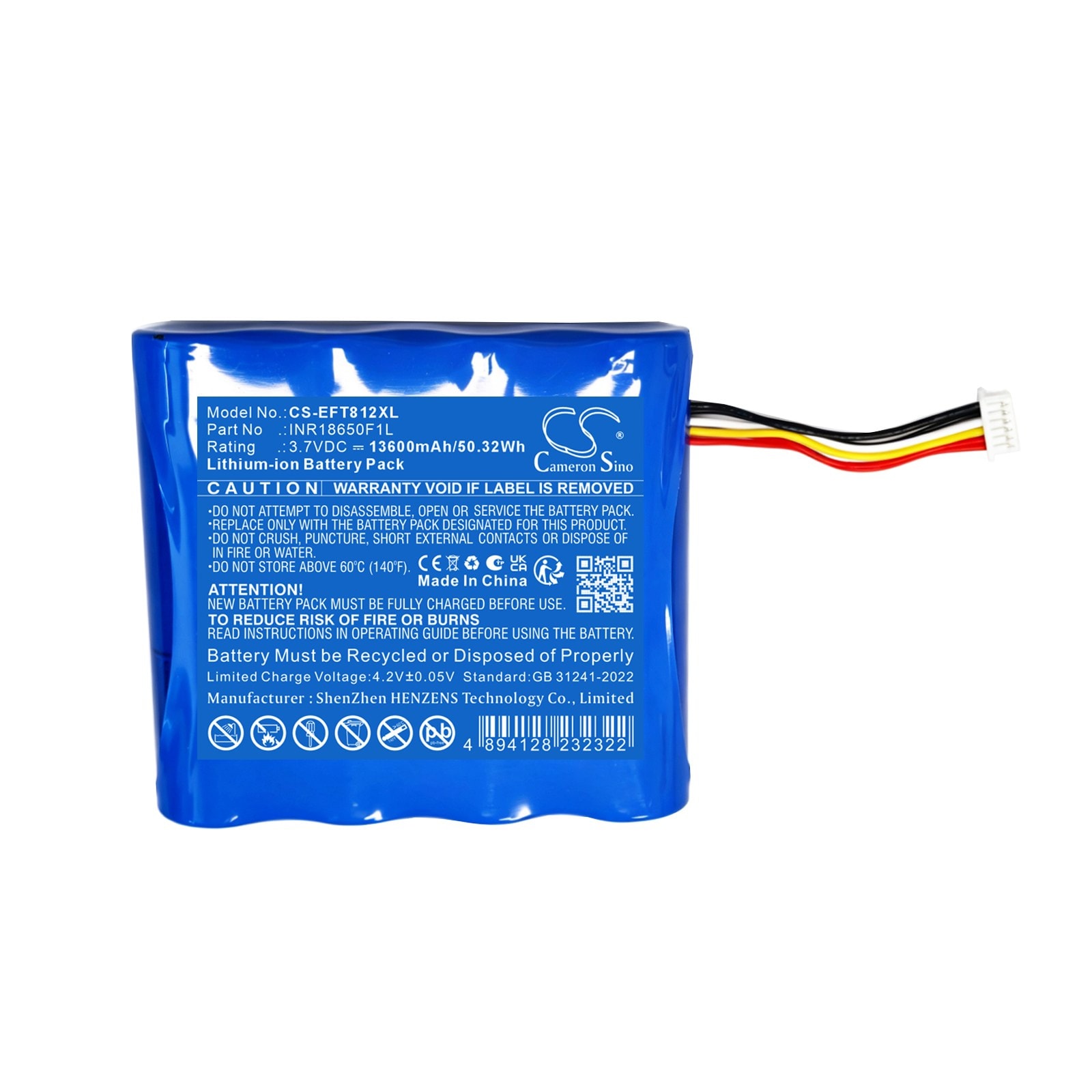 Batteri til Eufy T81241W1, SoloCam S40 sikkerhetskamera for hjemmet