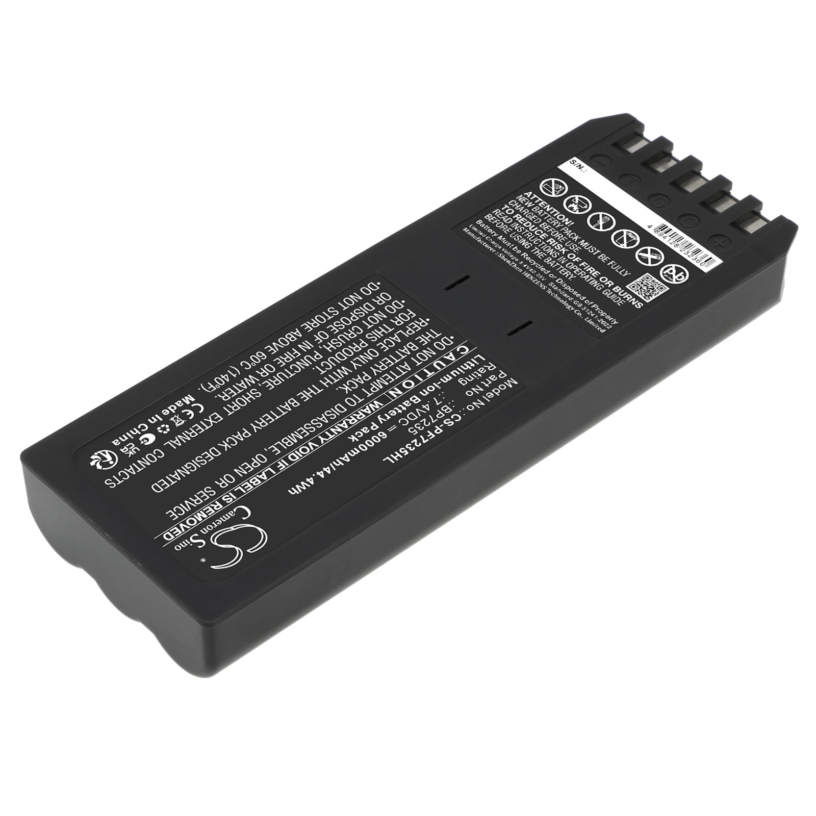 Batteri til kartlegging og testing, utstyr til Fluke DSP-100, DSP-4100, DSP-2000 m.fl.