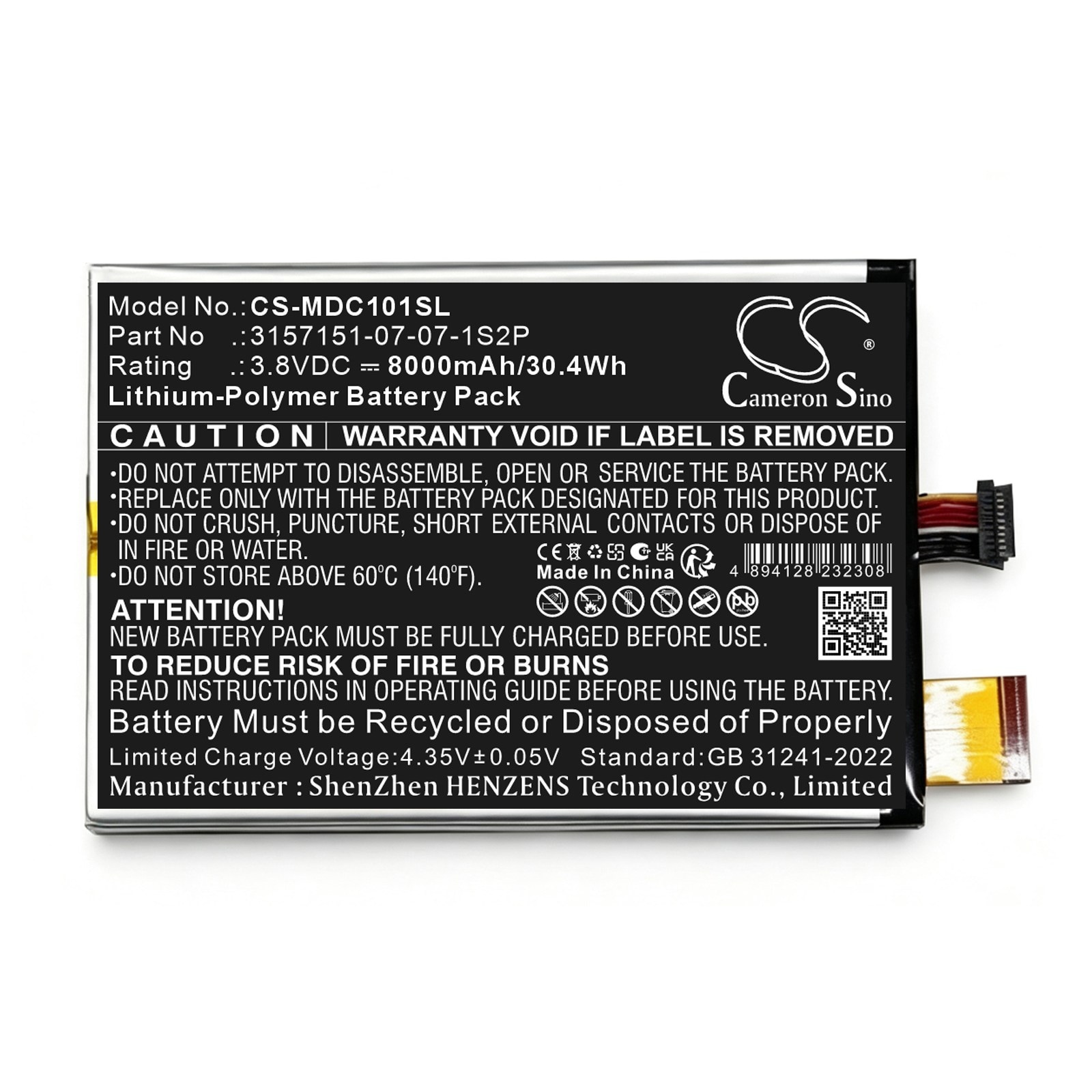 Batteri til nettbrett for PEAQ PMM C1010