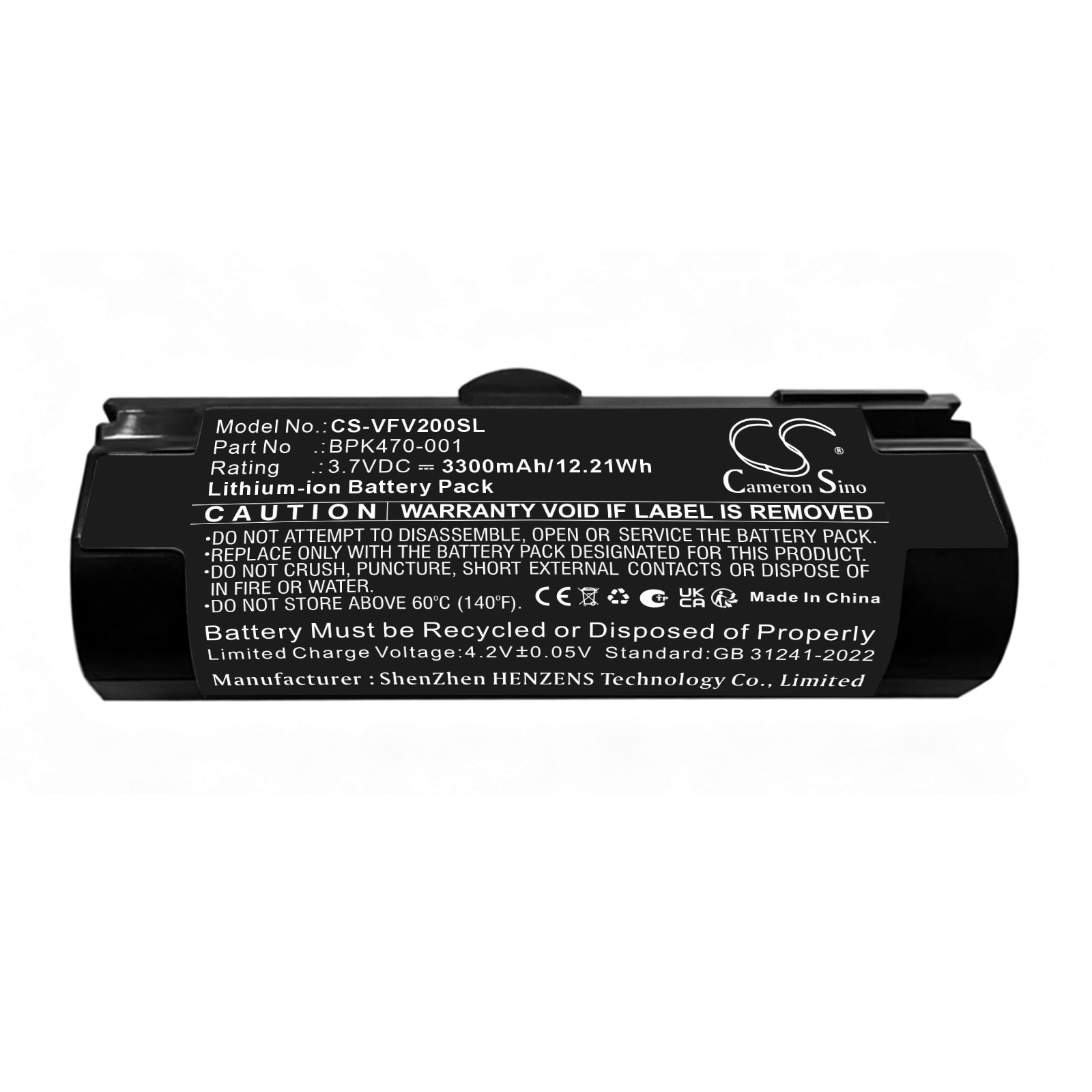 Batteri til betalingsterminal for Verifone V200T