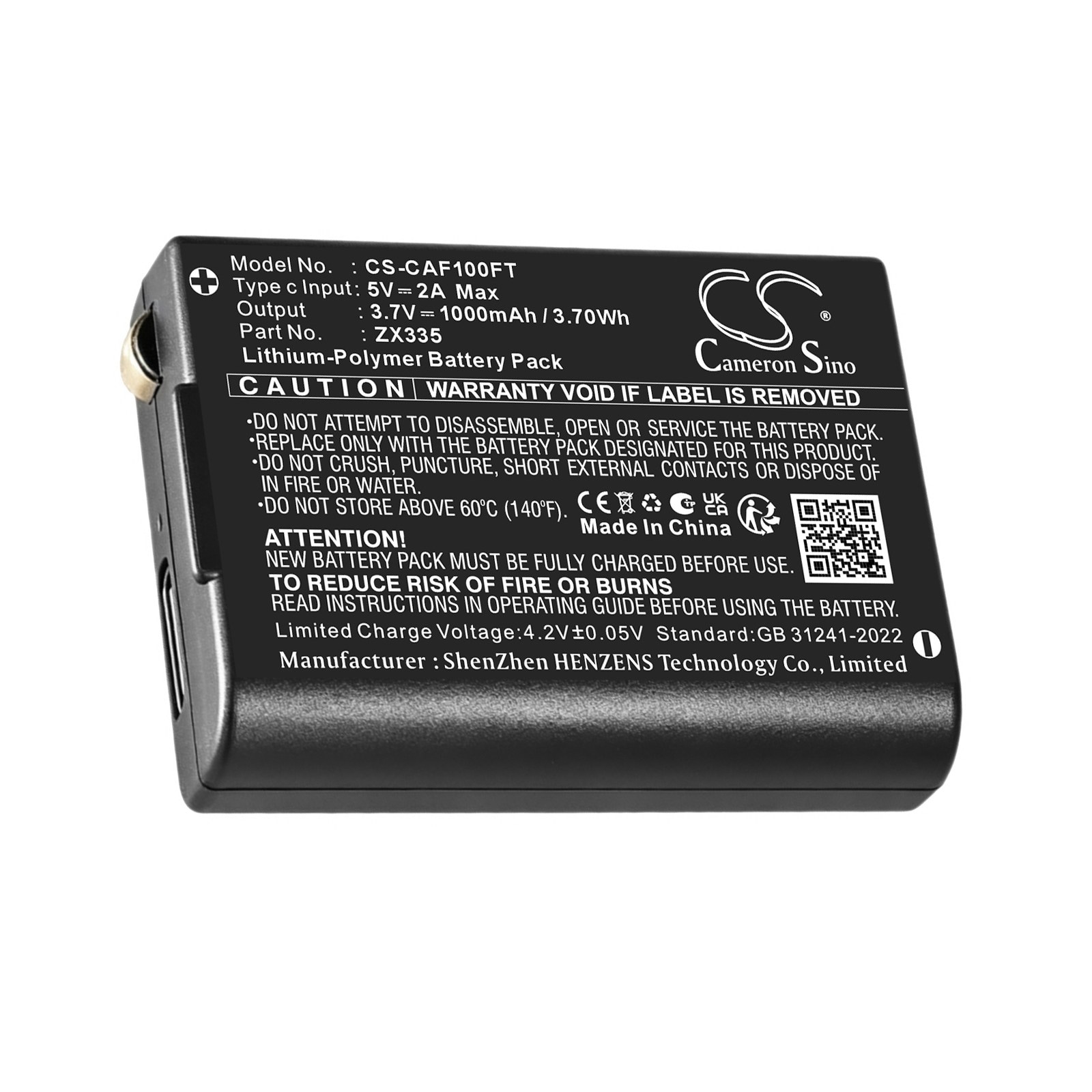 Batteri til lommelykt for COAST FL75, FL78, FL75R m.fl.