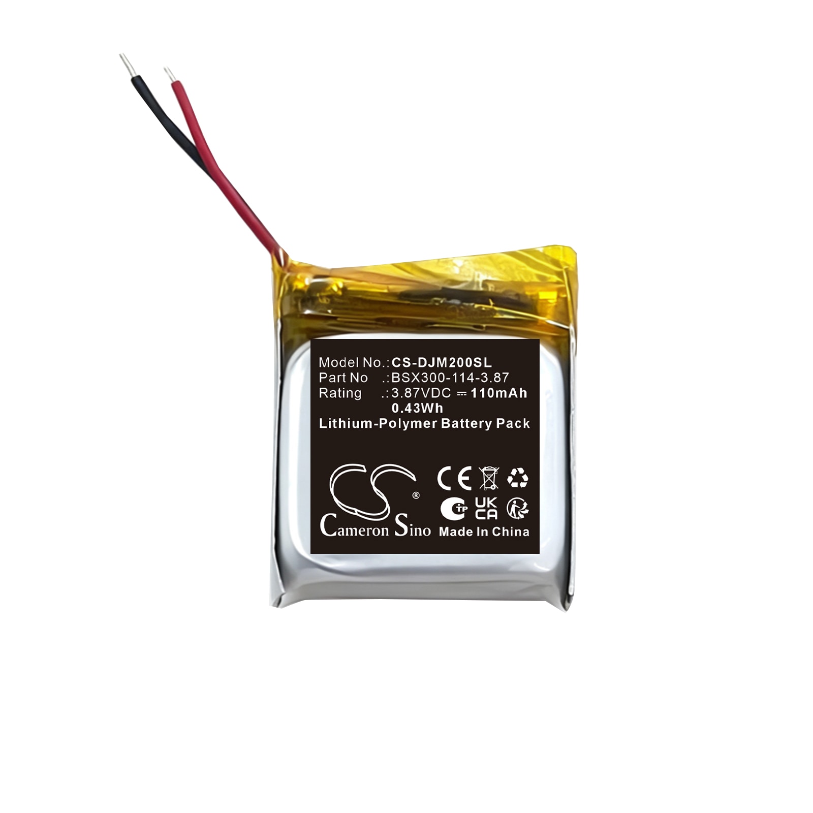 Batteri til mikrofon for DJI Mic Mini