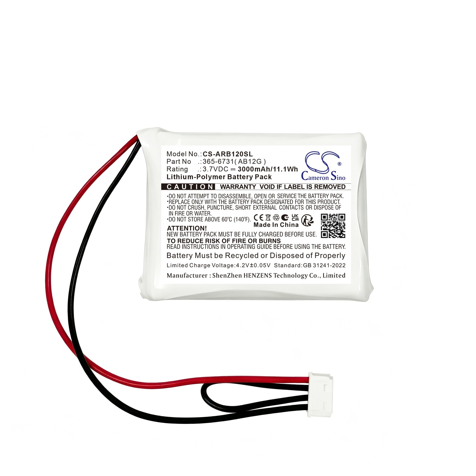 Batteri til PLC for ABB 365-6731 (AB12G)