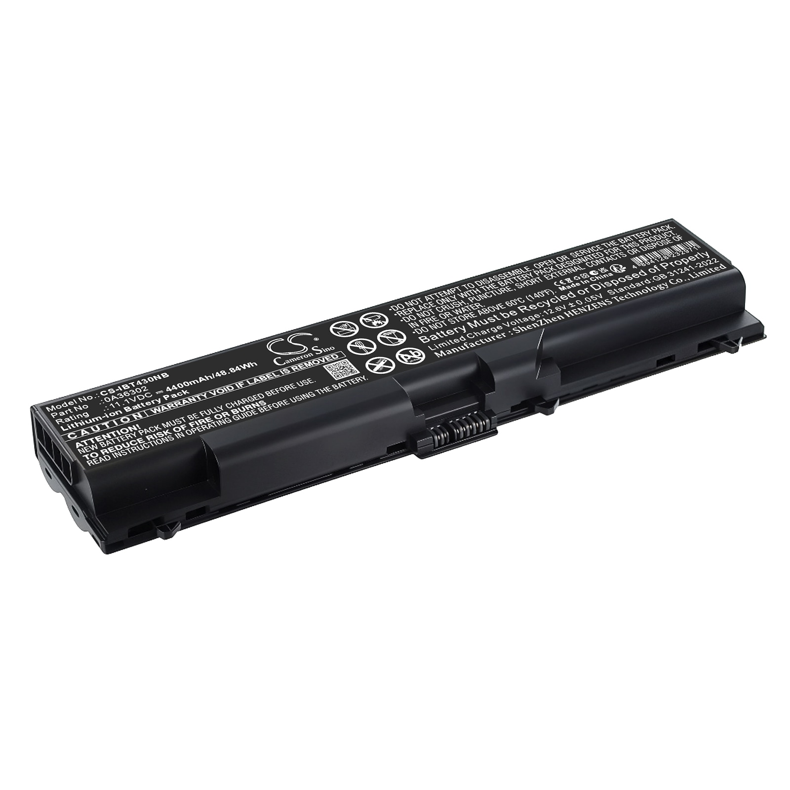 Batteri til bærbar PC, bærbar PC for Lenovo T420, L430, L530 m.fl.