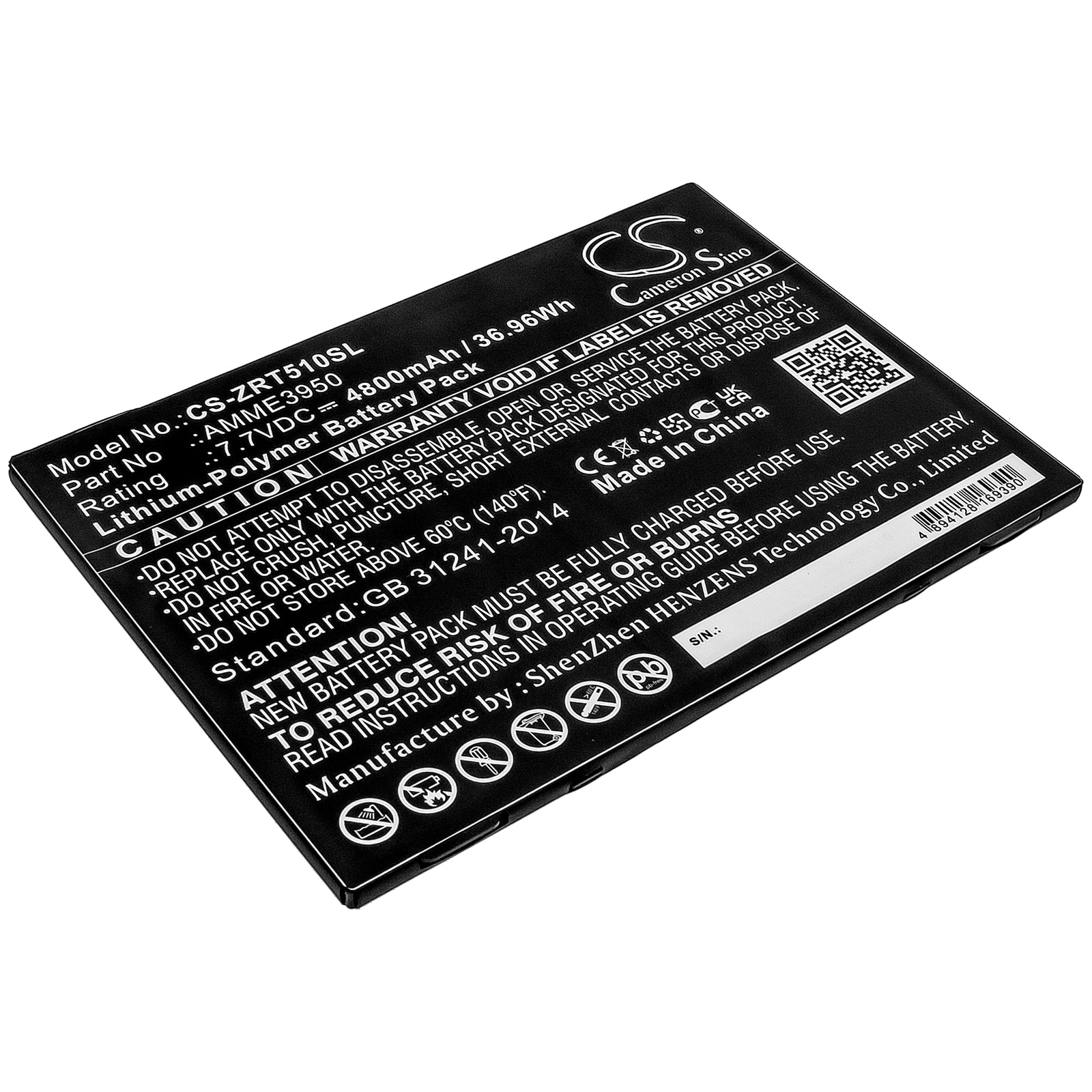 Batteri til nettbrett for Zebra ET51AT, ET56BT