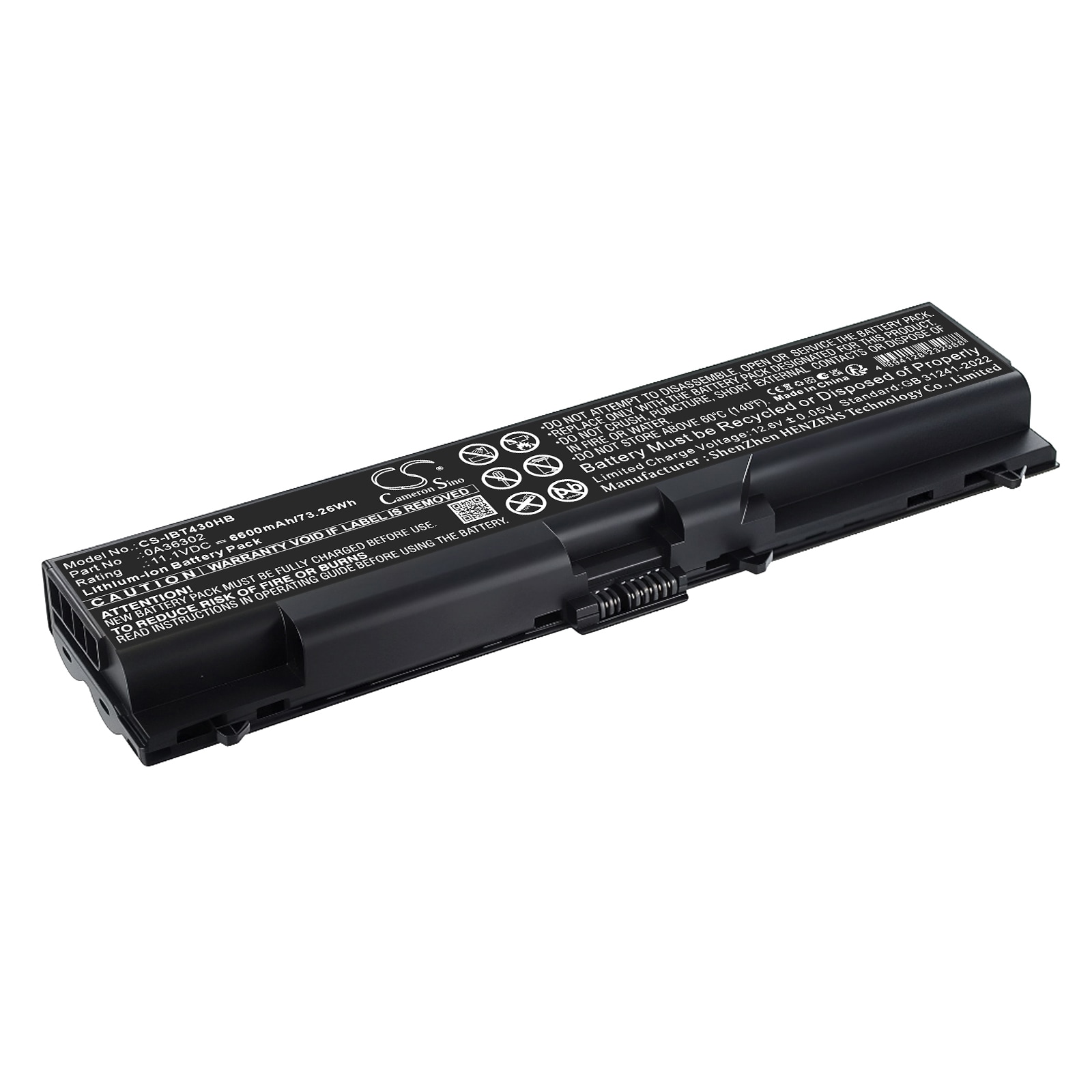 Batteri til bærbar PC, Lenovo T420, L430, L530 m.fl.