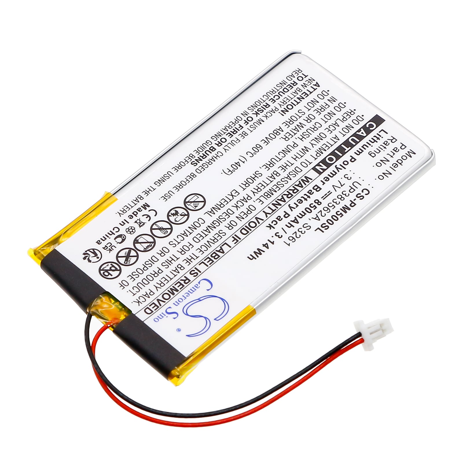 Batteri til Pocket PC, PDA for IBM WorkPad 8602-10U, WorkPad c500