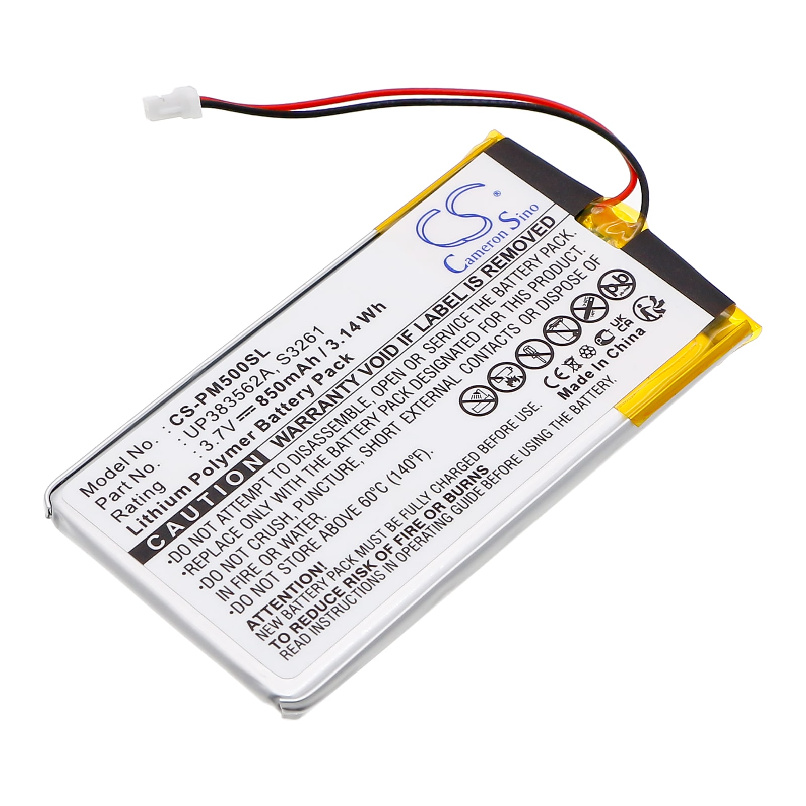 Batteri til Pocket PC, PDA for IBM WorkPad 8602-10U, WorkPad c500