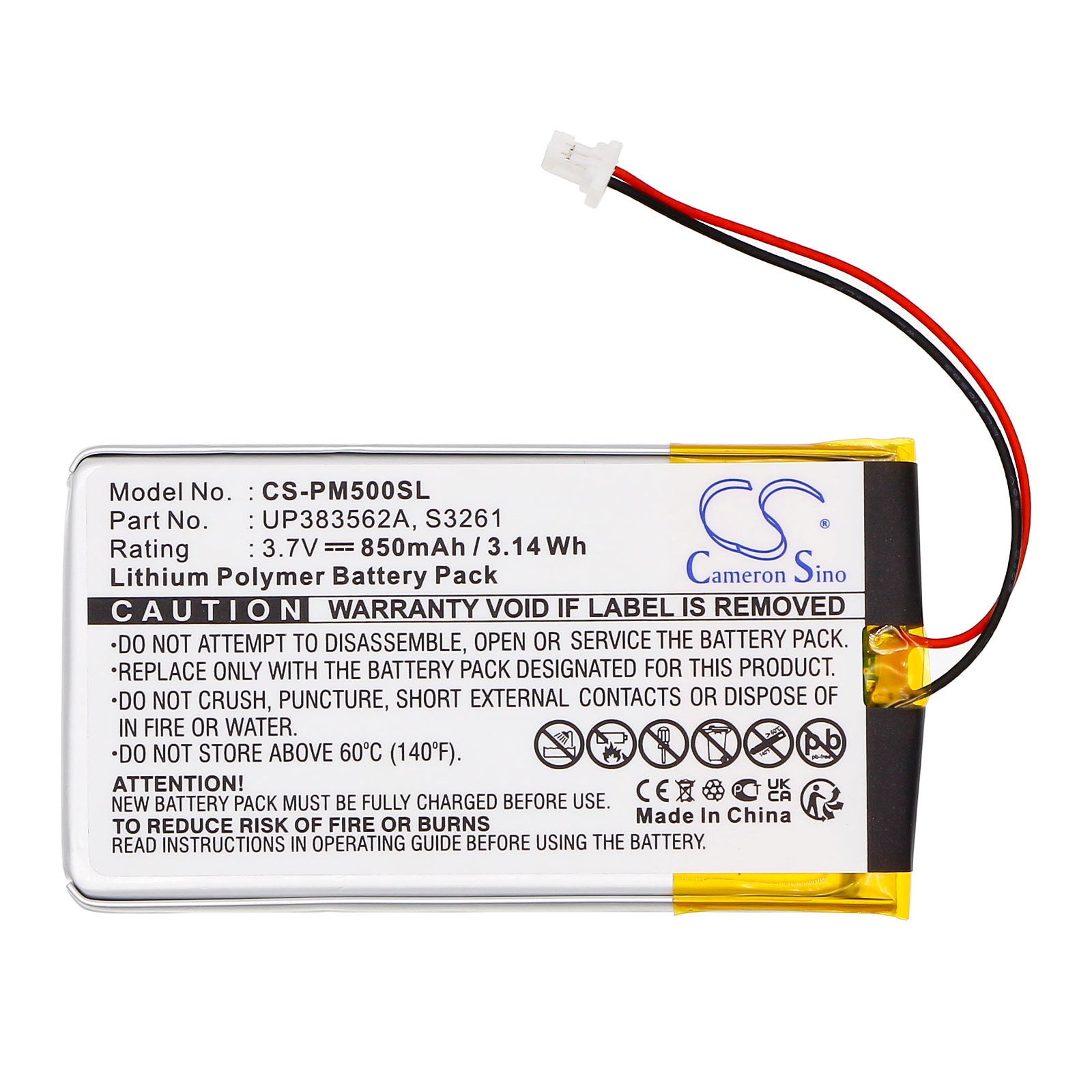 Batteri til Pocket PC, PDA for IBM WorkPad 8602-10U, WorkPad c500