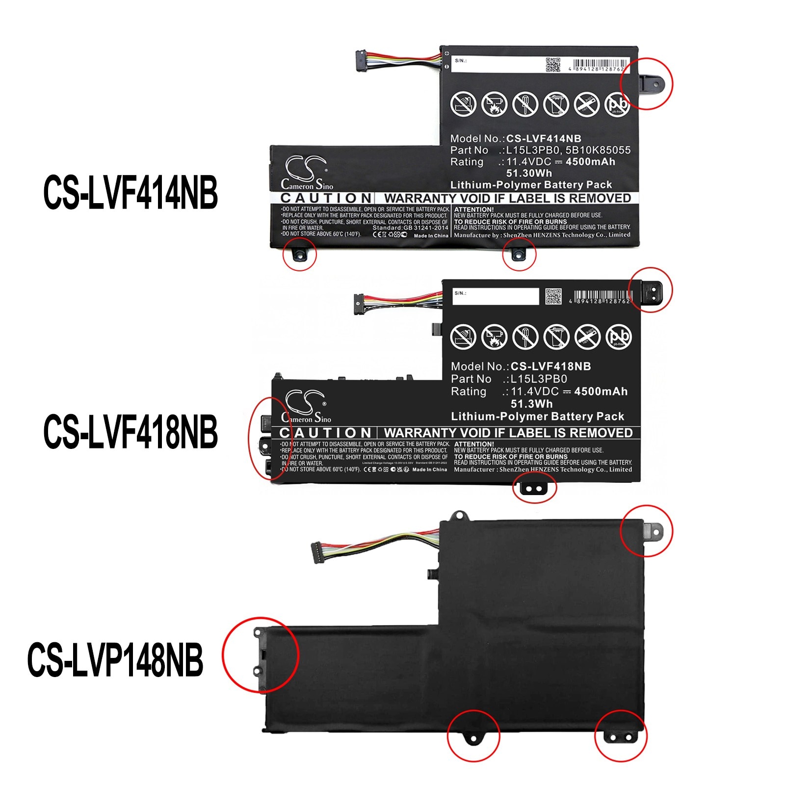 Batteri til bærbar PC, Lenovo Flex 4 1470, Flex 4 1480, 80SA0002US m.fl.