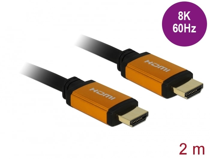 Delock Ultra High Speed HDMI-kabel 48 Gbps 8K 60 Hz 2, 0 m