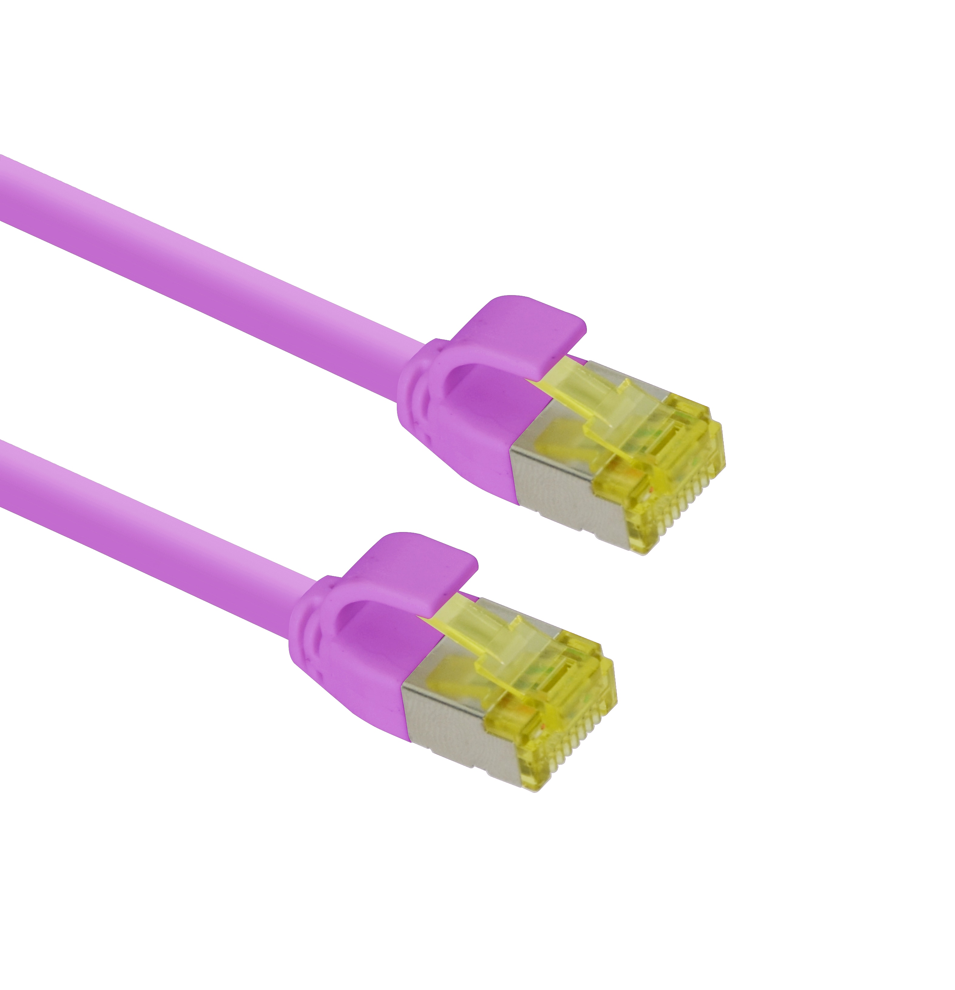 5 m, helos patchkabel Cat.6a TPE Ultraslim GHMT AWG 28/7 magenta 7