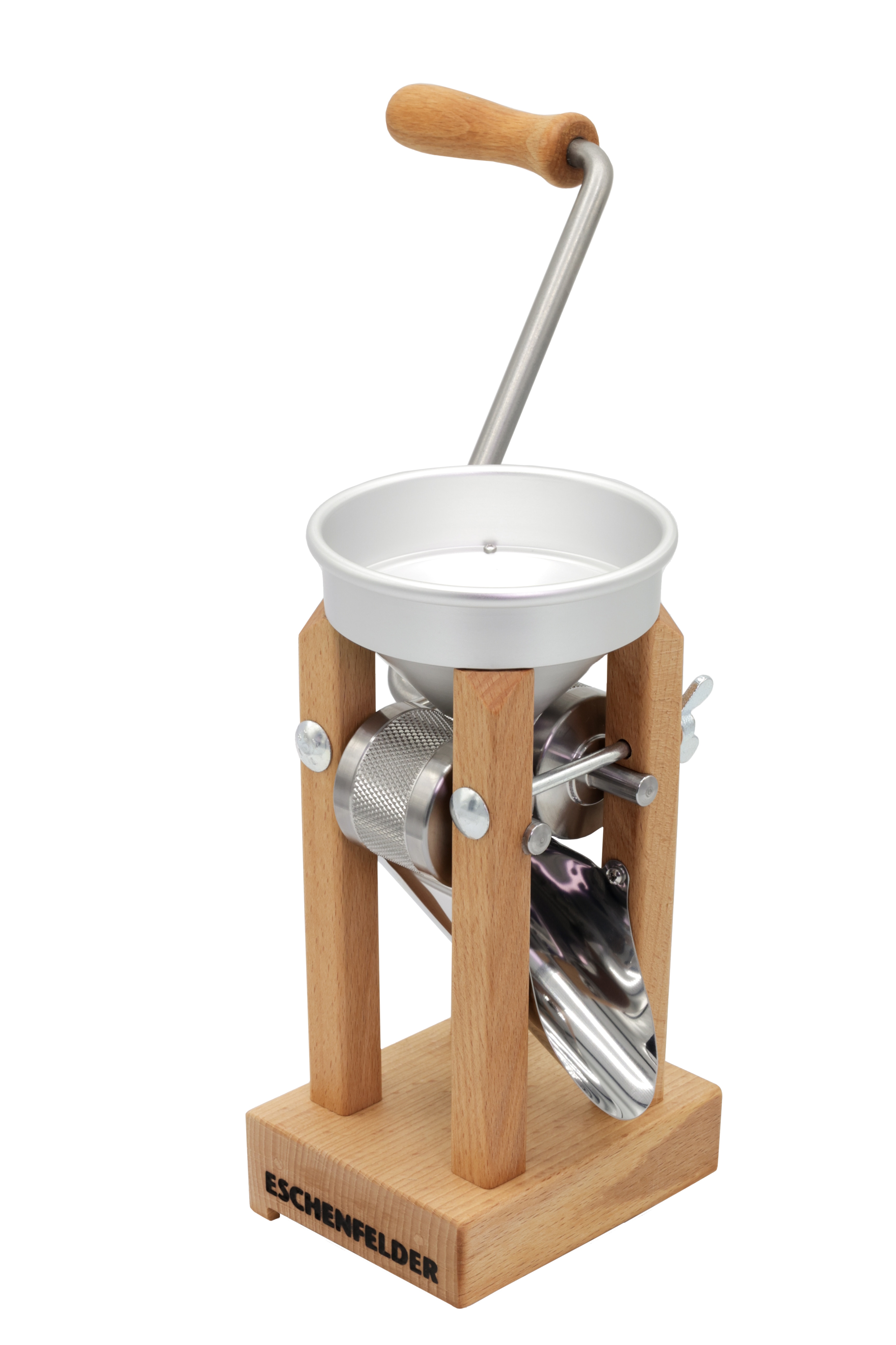 Eschenfelder kornknuser 1200 bordmodell aluminiumsbeholder