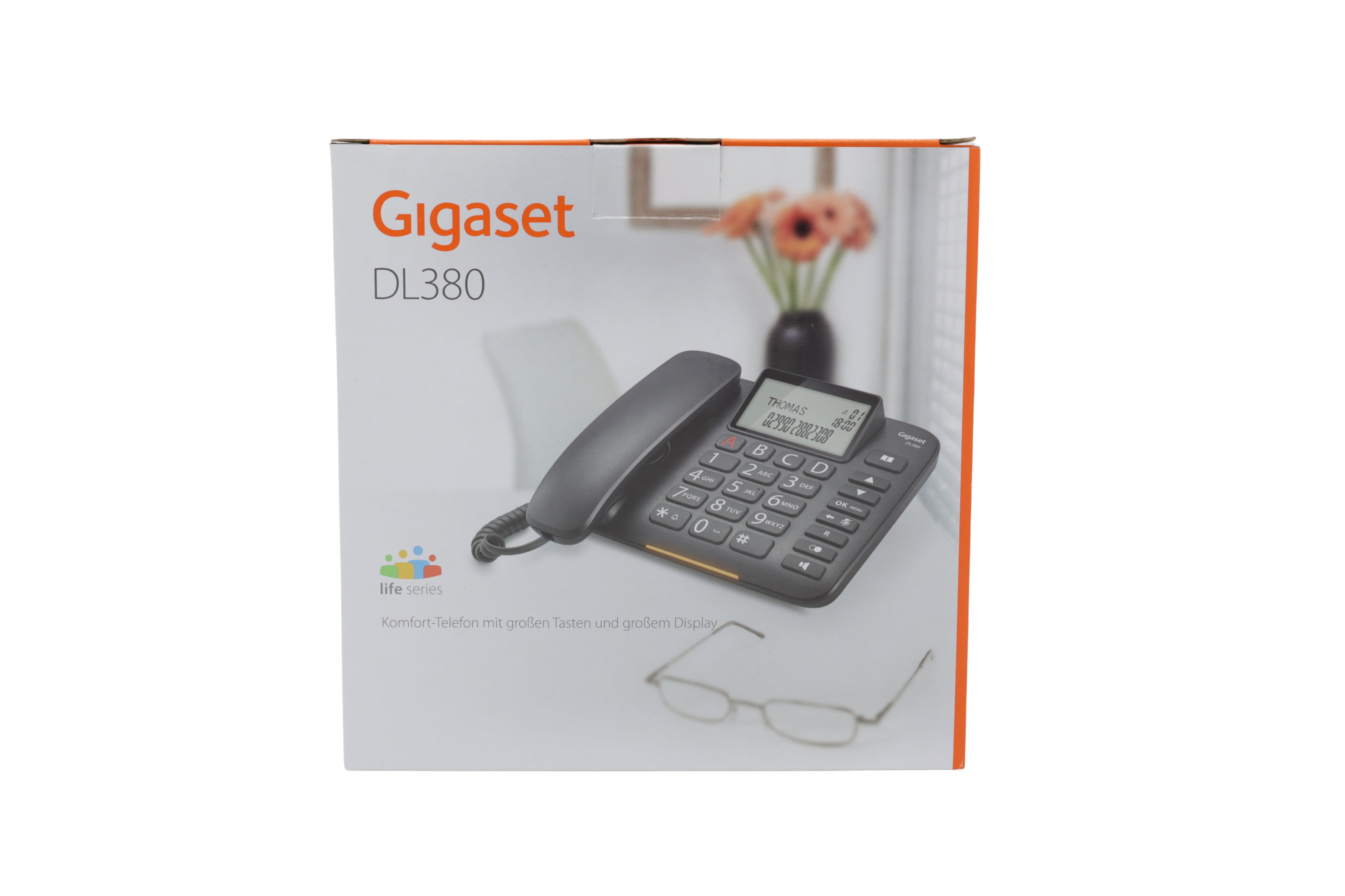 Gigaset DL380 svart - Internasjonalt produkt