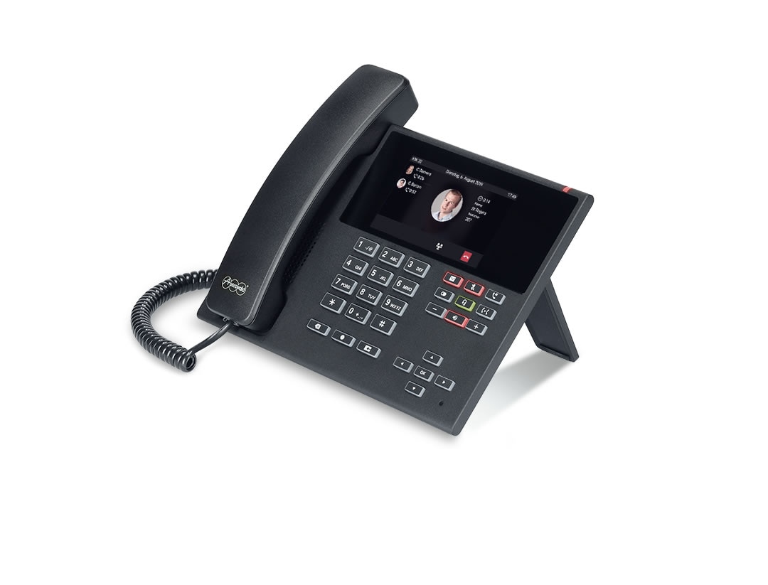 Auerswald COMfortel D-400 svart SIP-telefon, med mulighet for utvidelse