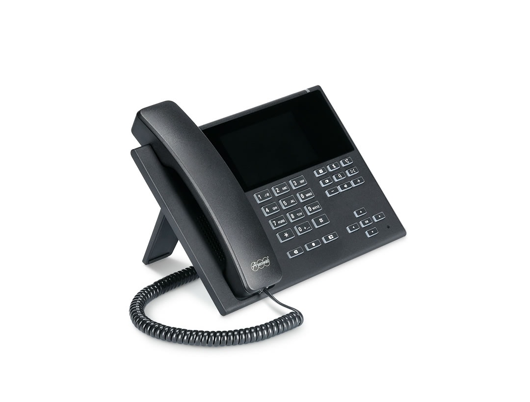 Auerswald COMfortel D-400 svart SIP-telefon, med mulighet for utvidelse