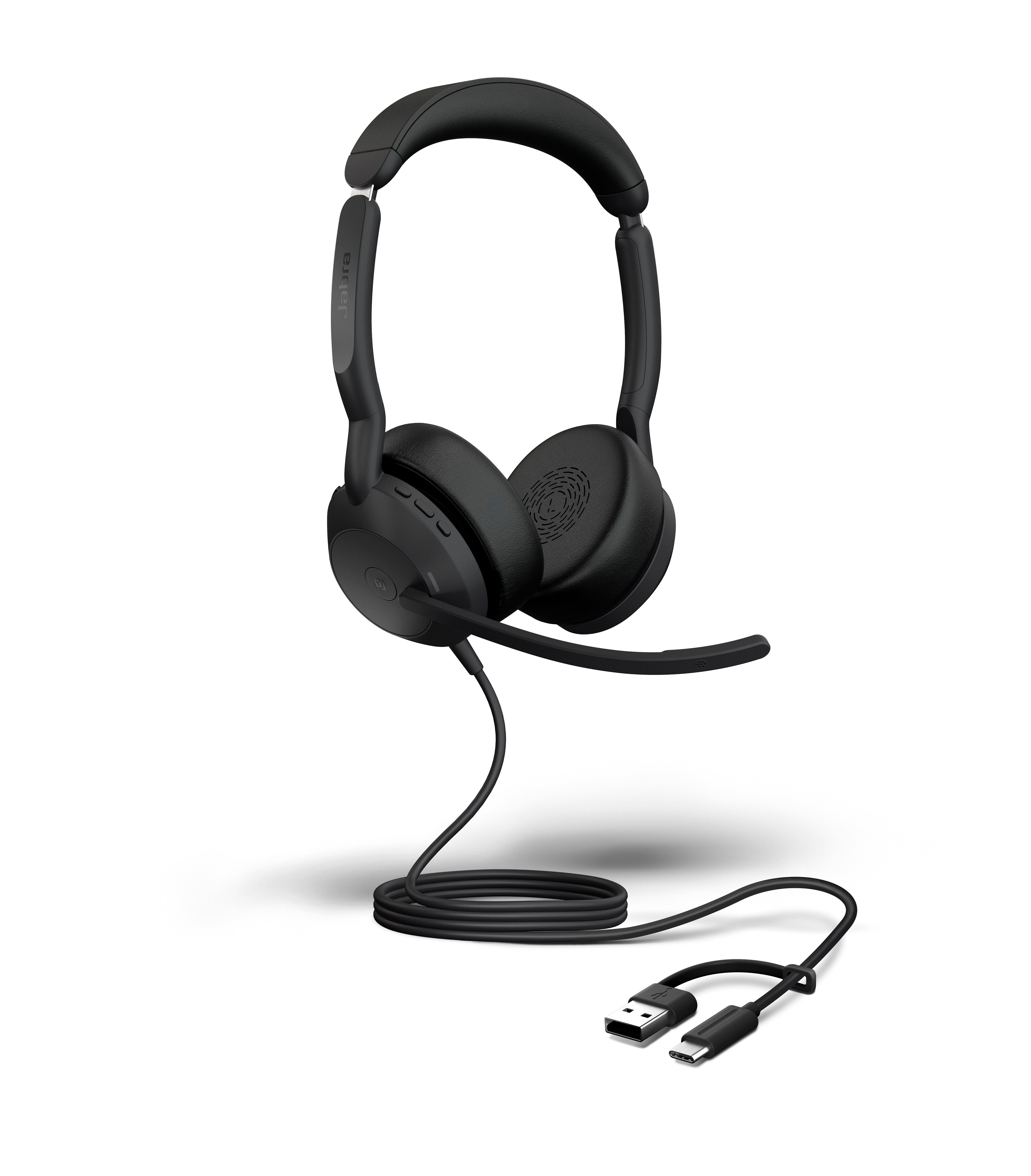 Jabra Evolve2 50 MS Stereo USB C–A, uten Bluetooth