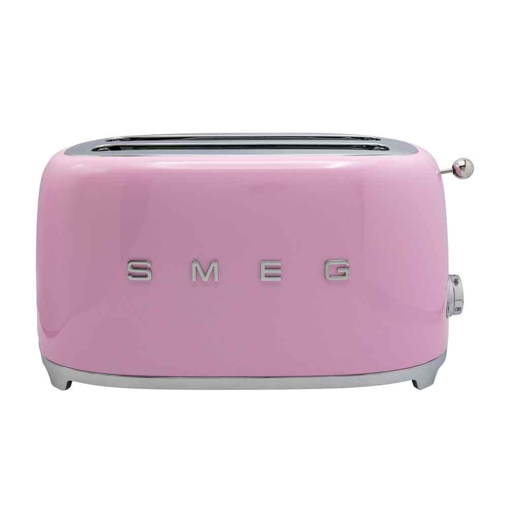 Smeg TSF02PKEU Brødrister 4 plater Rosa