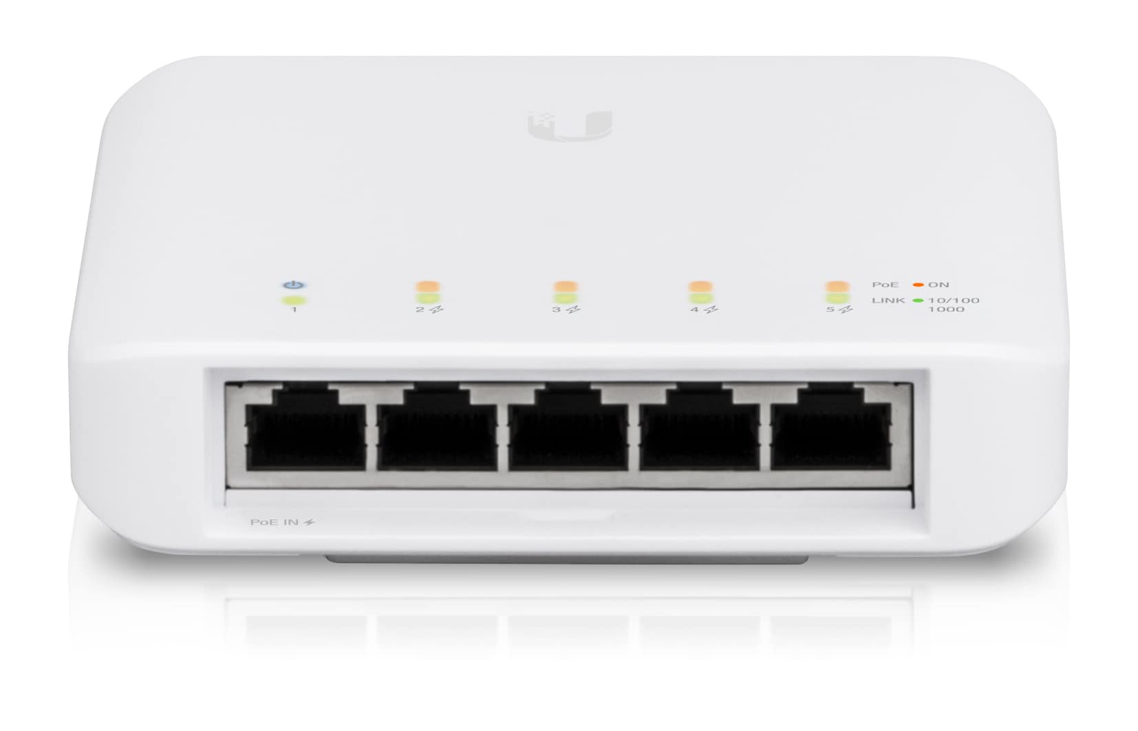 Ubiquiti UniFi Switch USW-FLEX -administrert - 1xGbE (PoE) 4xGbE