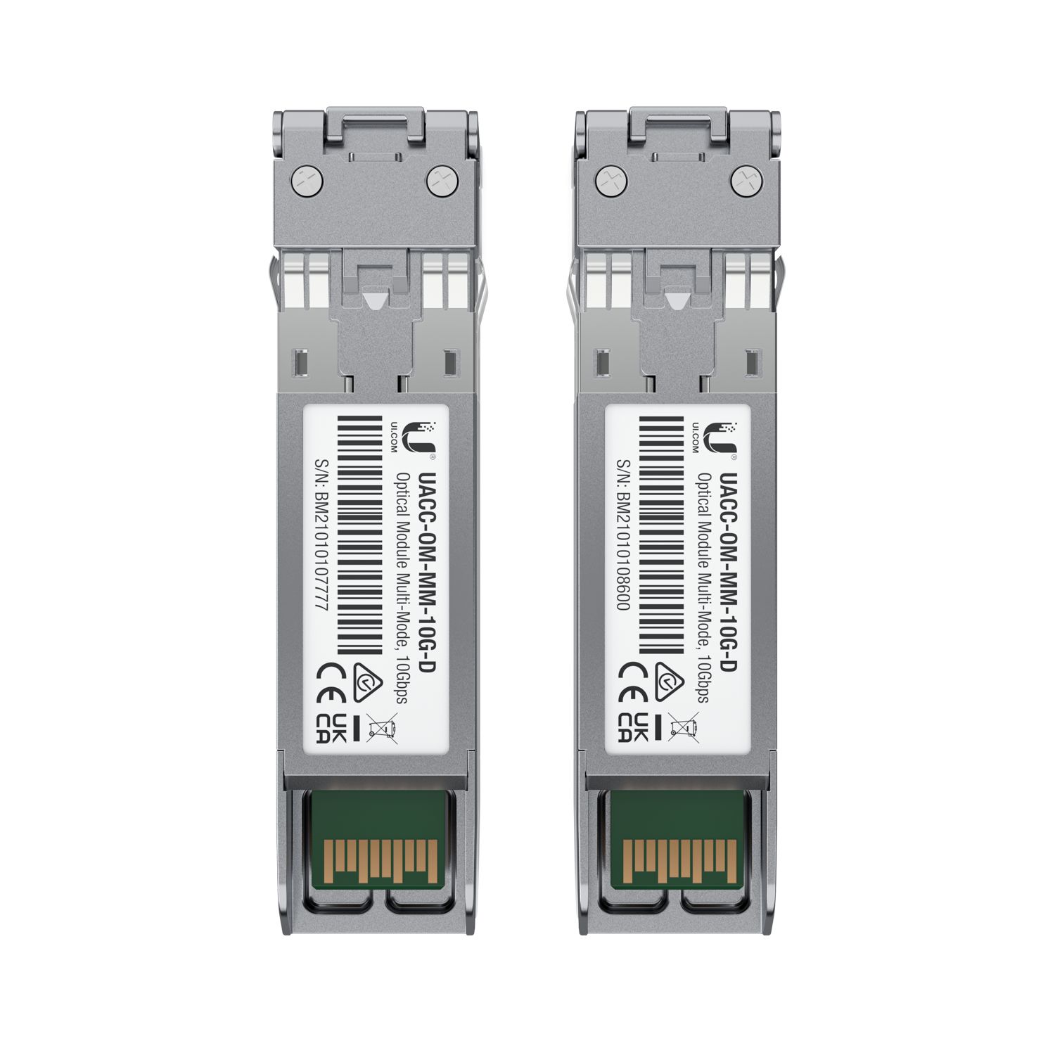 Ubiquiti U Fibre UACC-OM-MM-10G-D-2 Pakke med 2 optiske 10 Gbps multimode-moduler