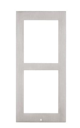 2N IP-Verso utenpåliggende ramme 2-modul, sølv