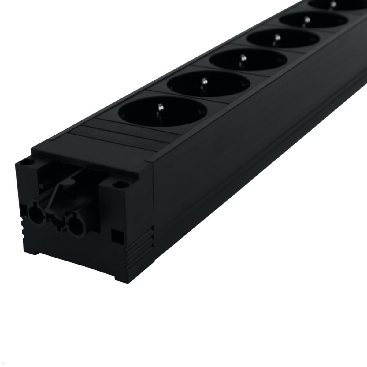 Bachmann STEP BASE 6-veis stikkontakt stripe, svart